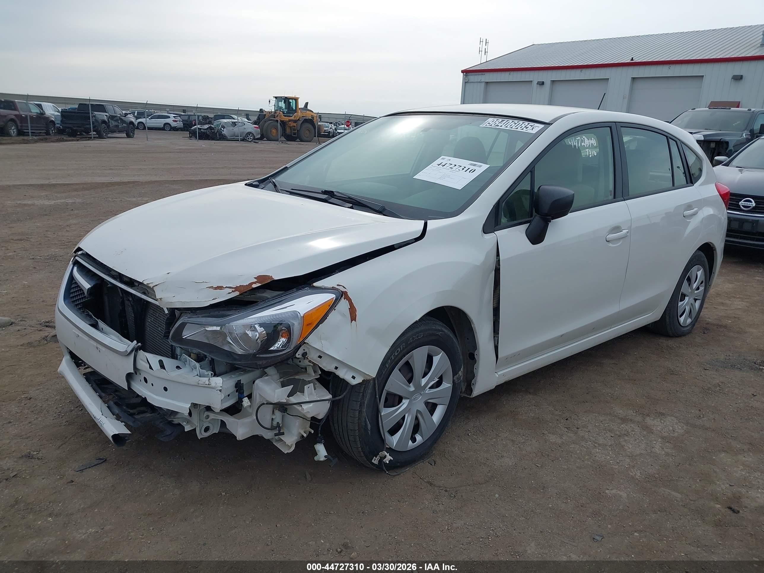 2016 Subaru Impreza 2.0i White vin: JF1GPAA68G8243107