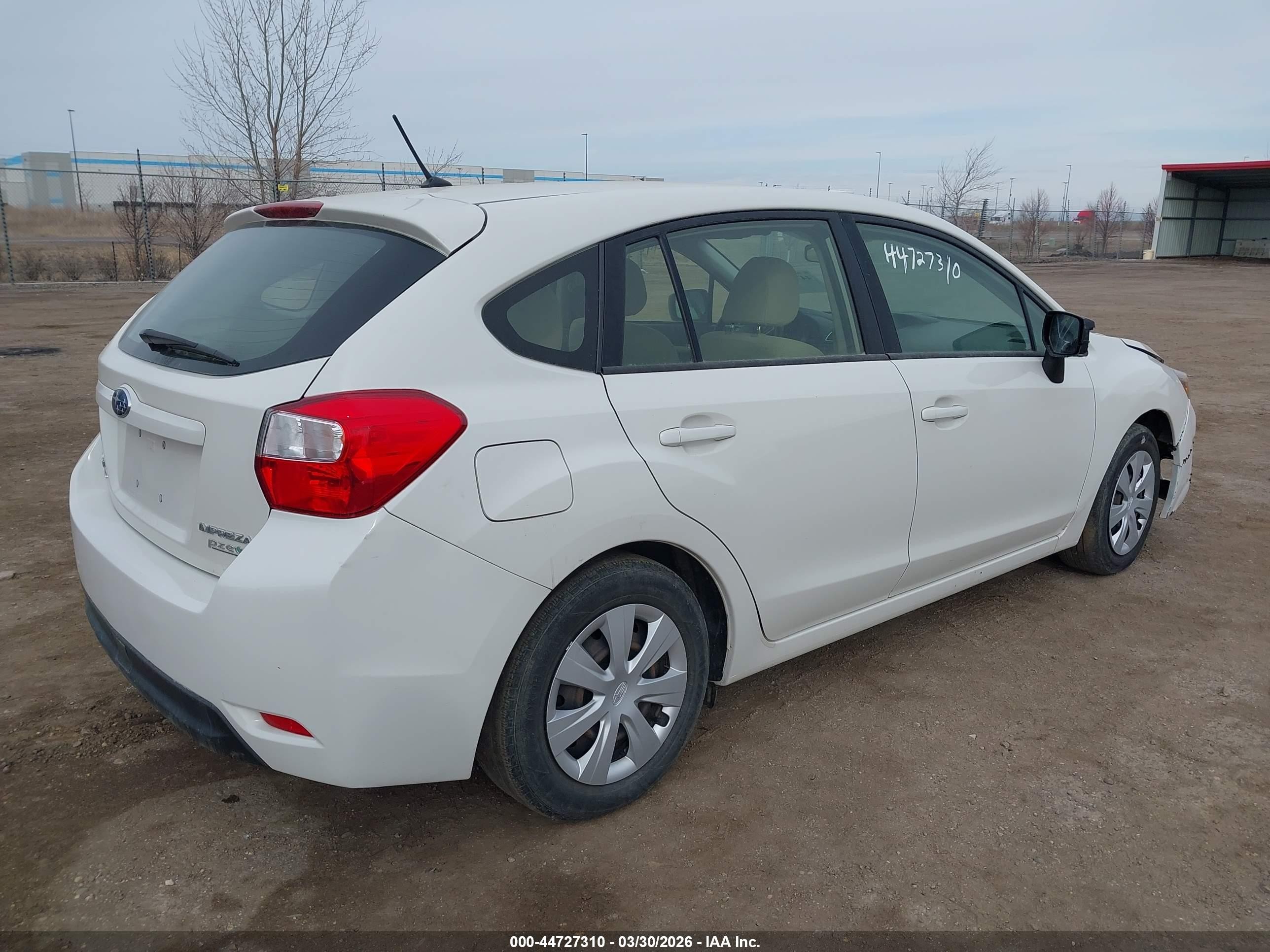 2016 Subaru Impreza 2.0i White vin: JF1GPAA68G8243107
