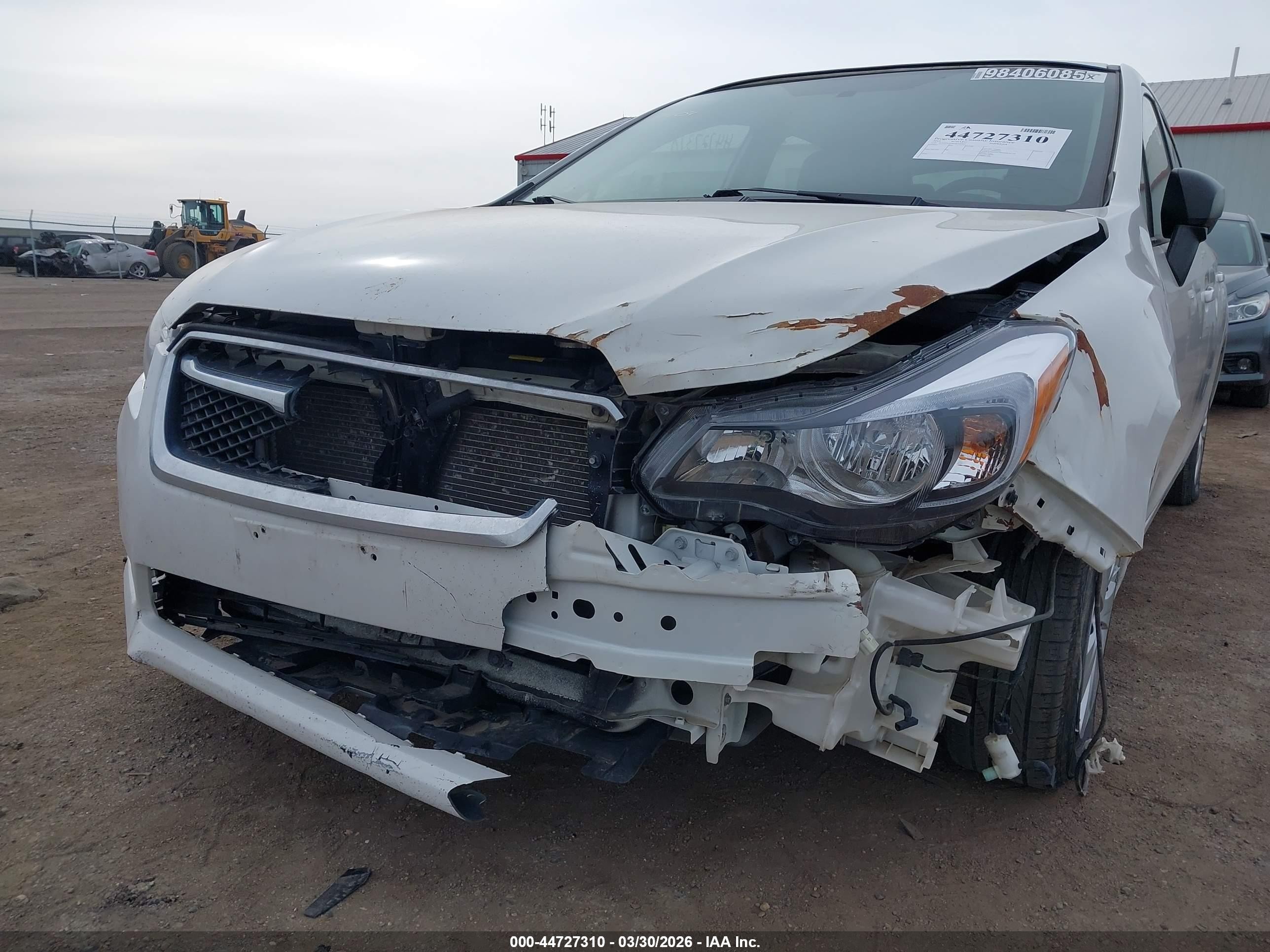 2016 Subaru Impreza 2.0i White vin: JF1GPAA68G8243107