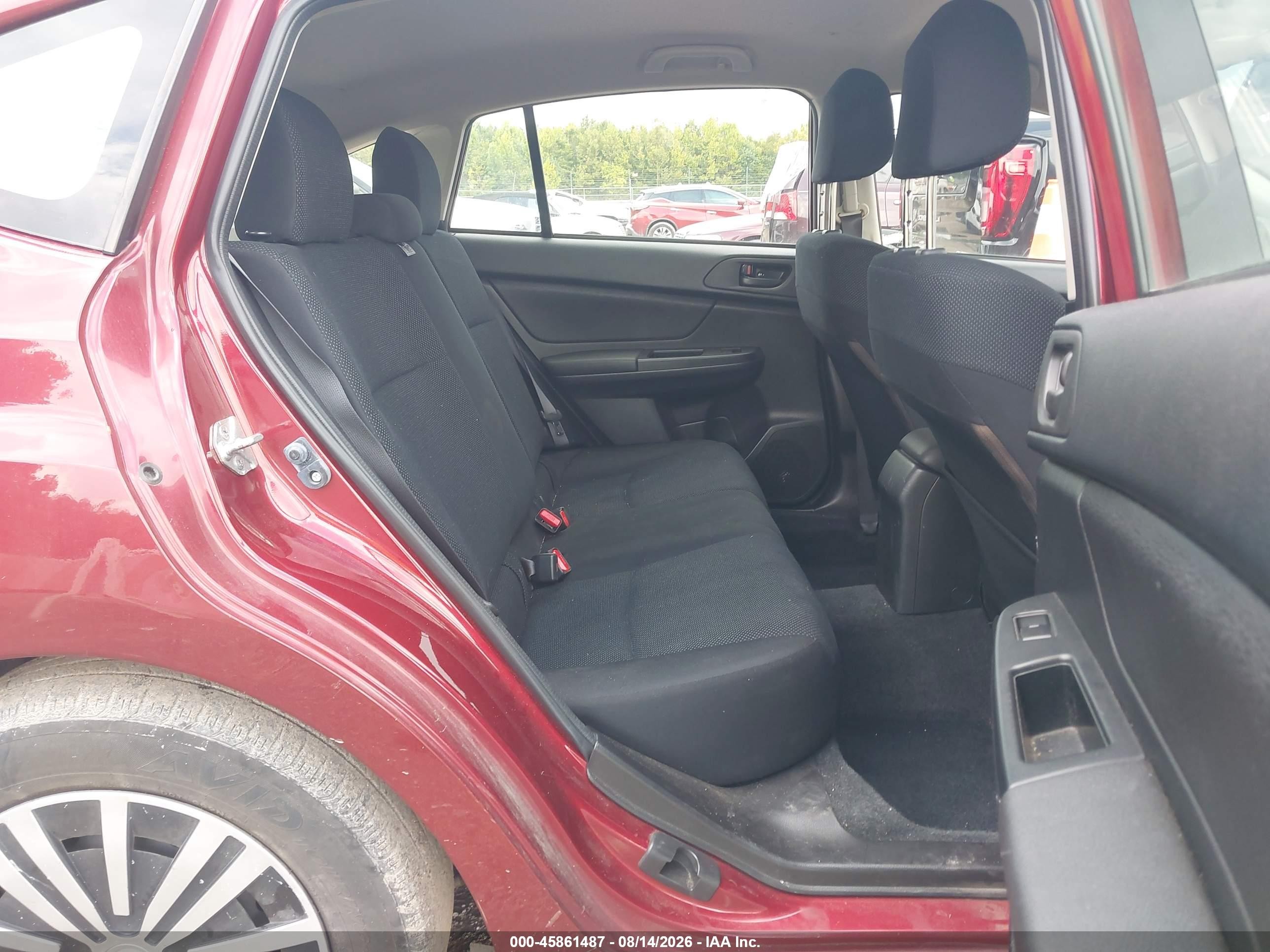 2012 Subaru Impreza 2.0i Red vin: JF1GPAA69CG200993