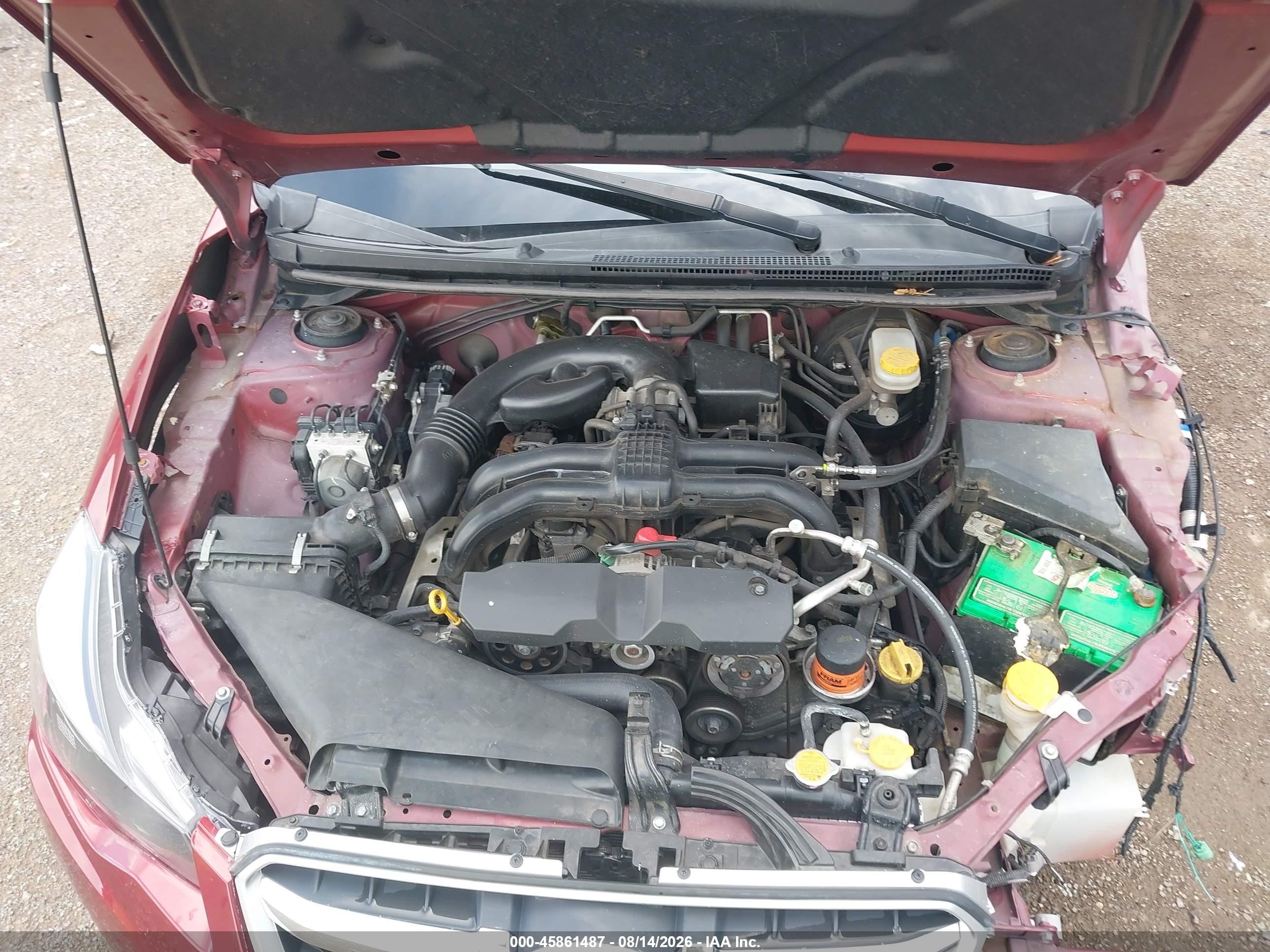 2012 Subaru Impreza 2.0i Red vin: JF1GPAA69CG200993