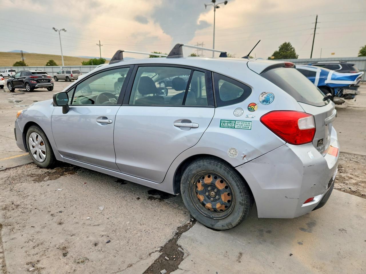 2012 Subaru Impreza Silver vin: JF1GPAA69CH211499