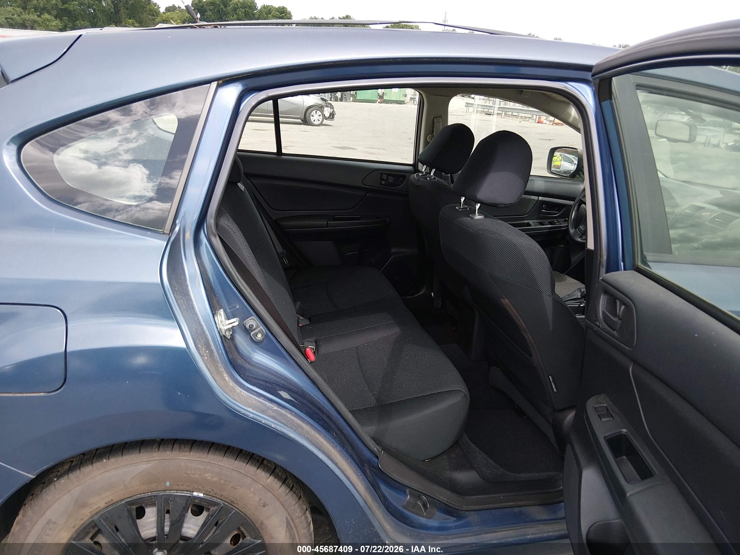 2012 Subaru Impreza 2.0i Blue vin: JF1GPAA69CH214340