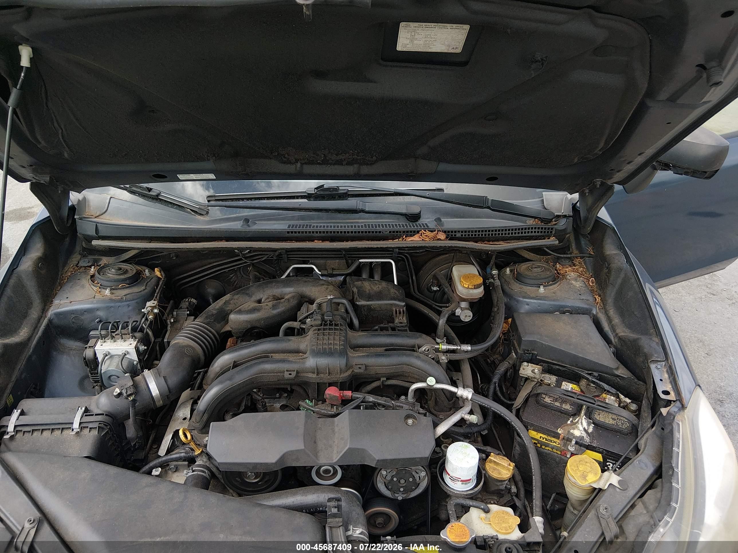 2012 Subaru Impreza 2.0i Blue vin: JF1GPAA69CH214340