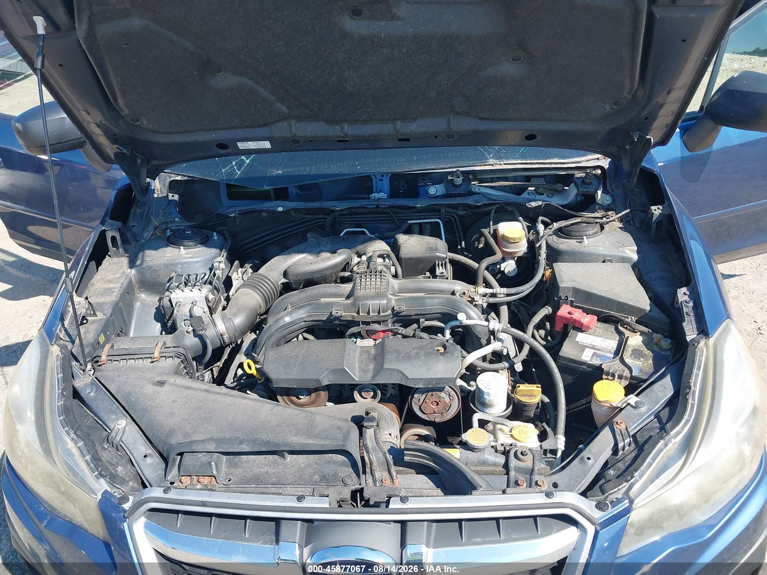 2012 Subaru Impreza 2.0i Blue vin: JF1GPAA69CH222910