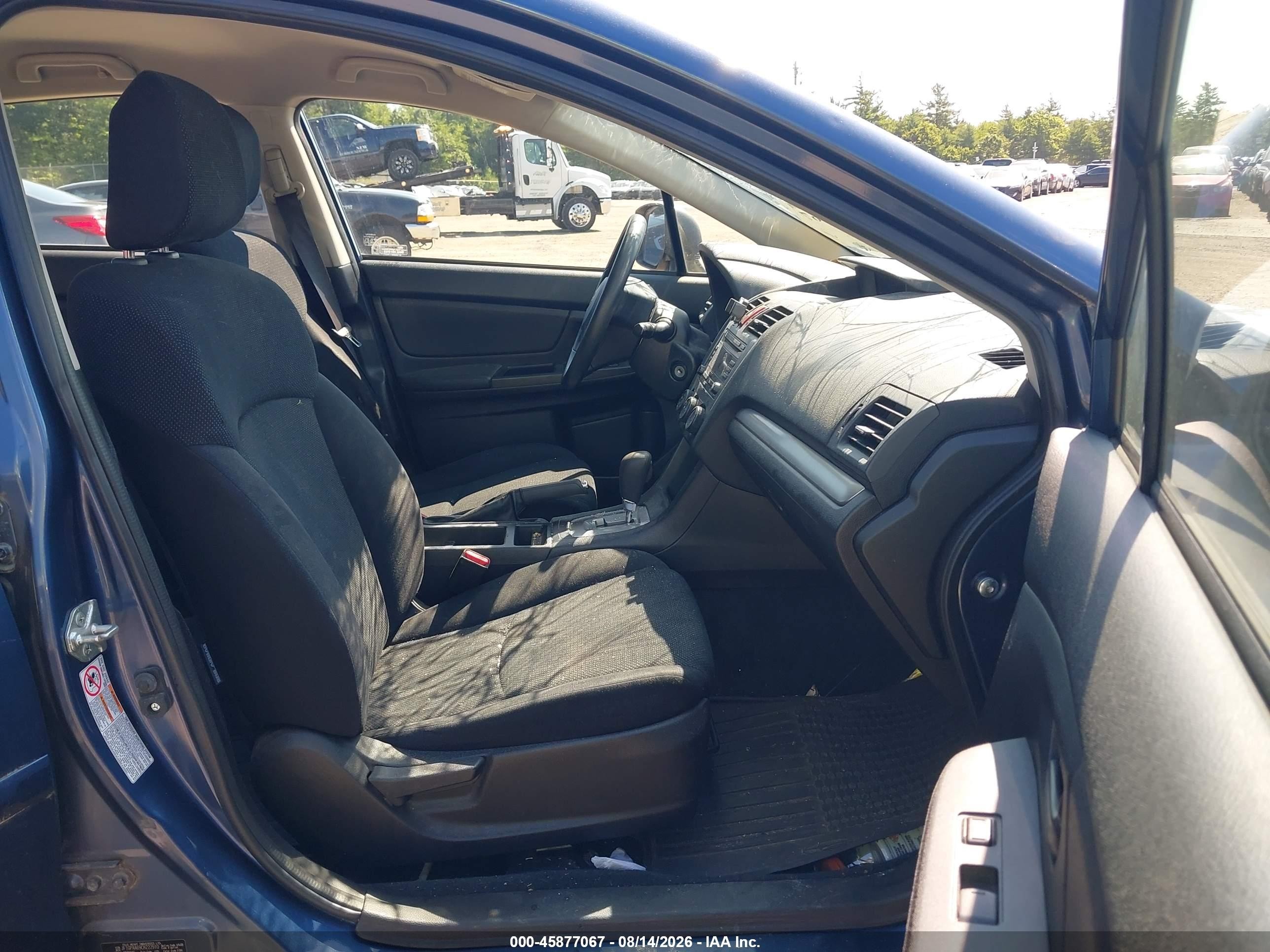 2012 Subaru Impreza 2.0i Blue vin: JF1GPAA69CH222910