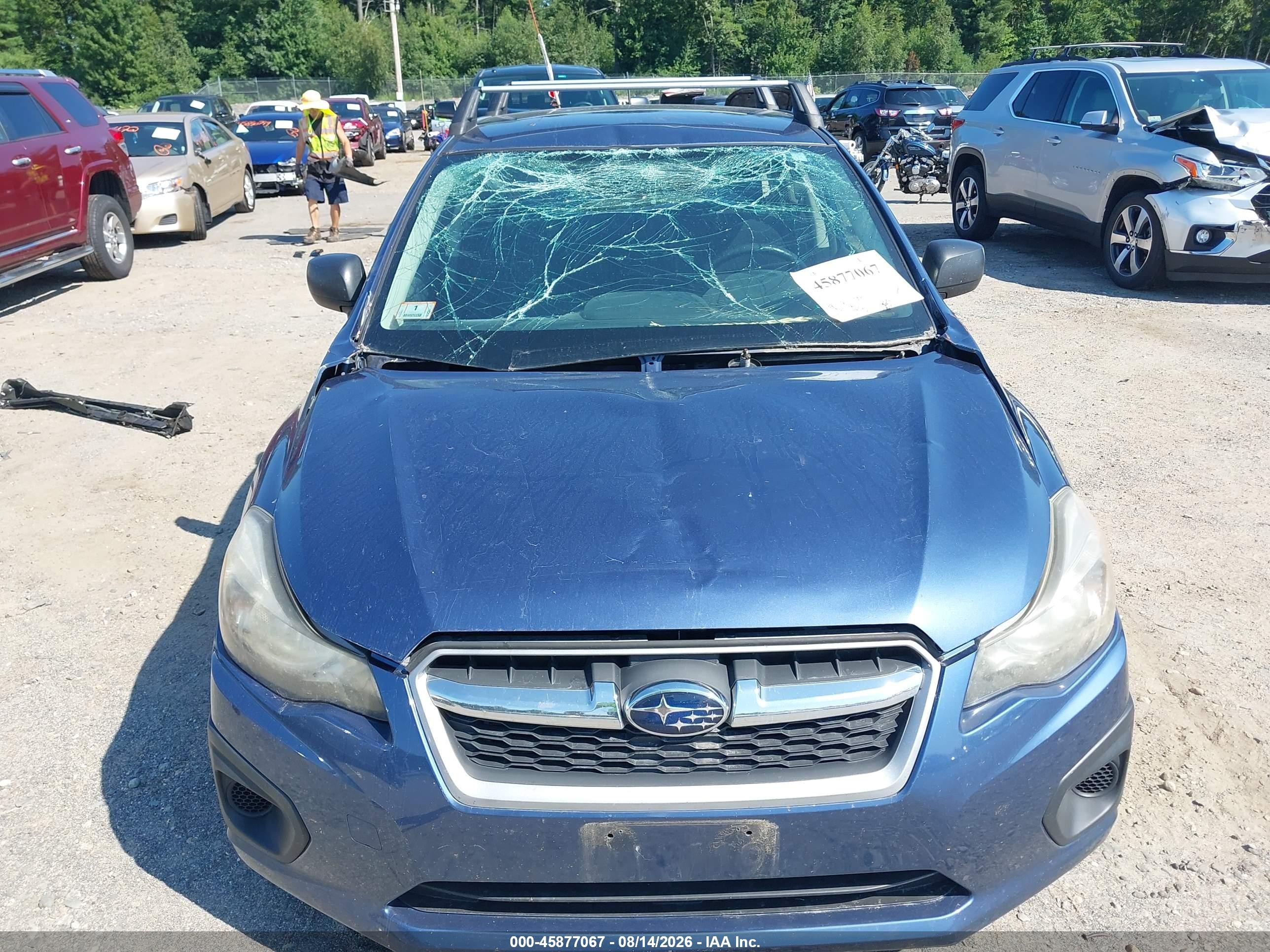 2012 Subaru Impreza 2.0i Blue vin: JF1GPAA69CH222910