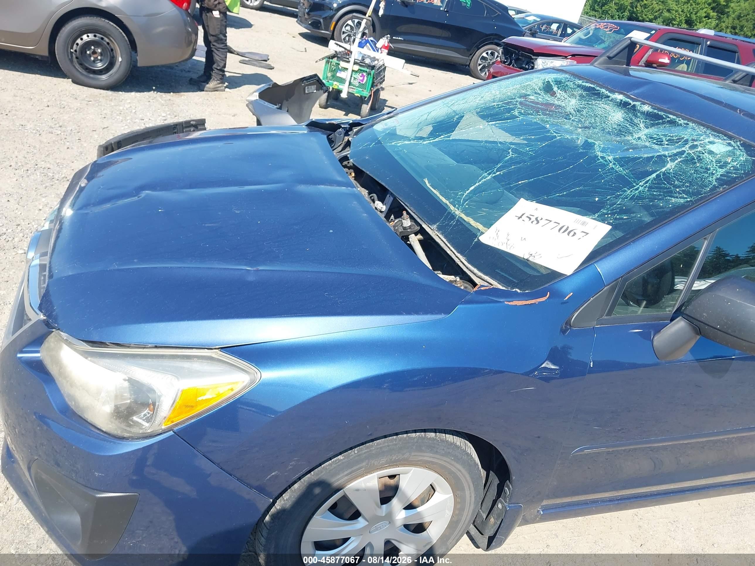 2012 Subaru Impreza 2.0i Blue vin: JF1GPAA69CH222910