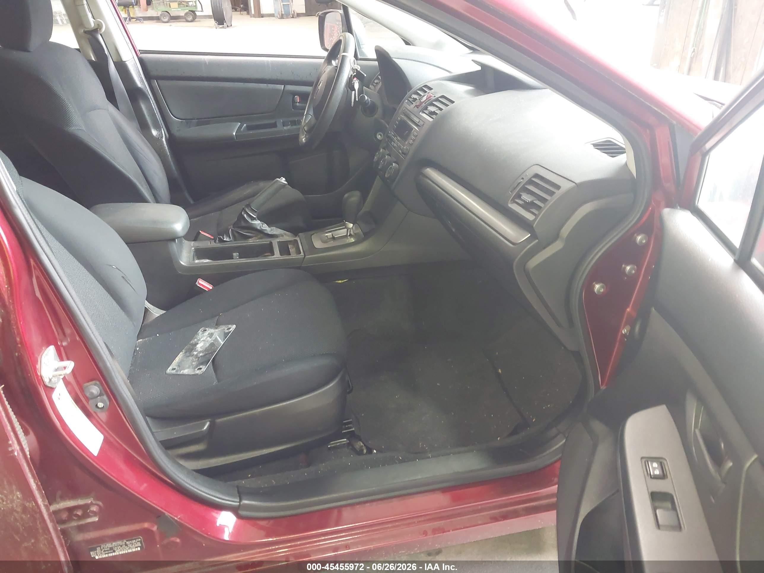 2012 Subaru Impreza 2.0i Красный vin: JF1GPAA69CH223930