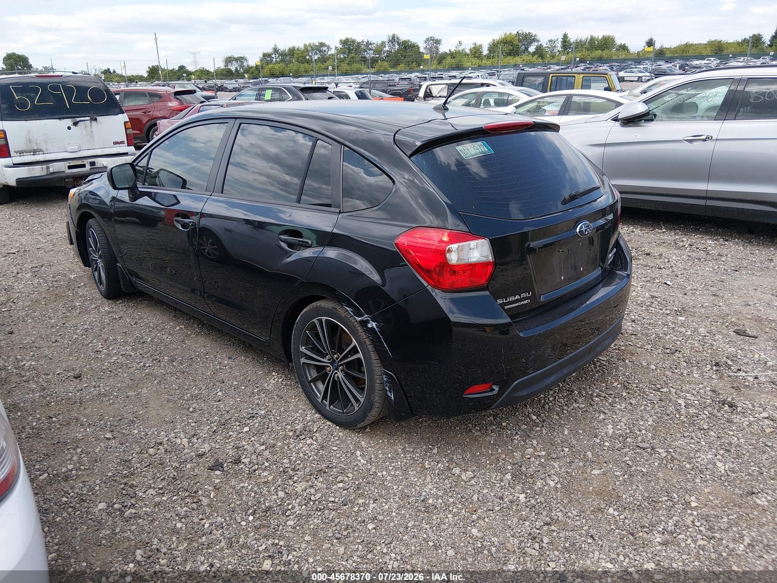 2013 Subaru Impreza 2.0i Black vin: JF1GPAA69DH201377