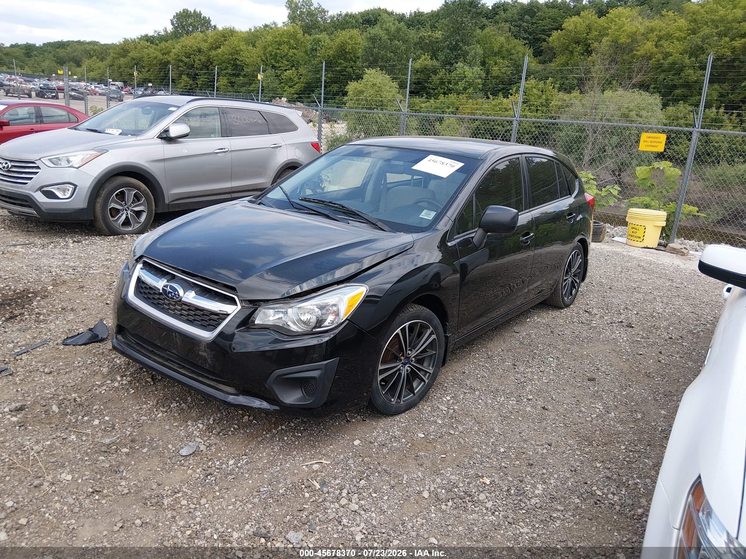 2013 Subaru Impreza 2.0i Black vin: JF1GPAA69DH201377