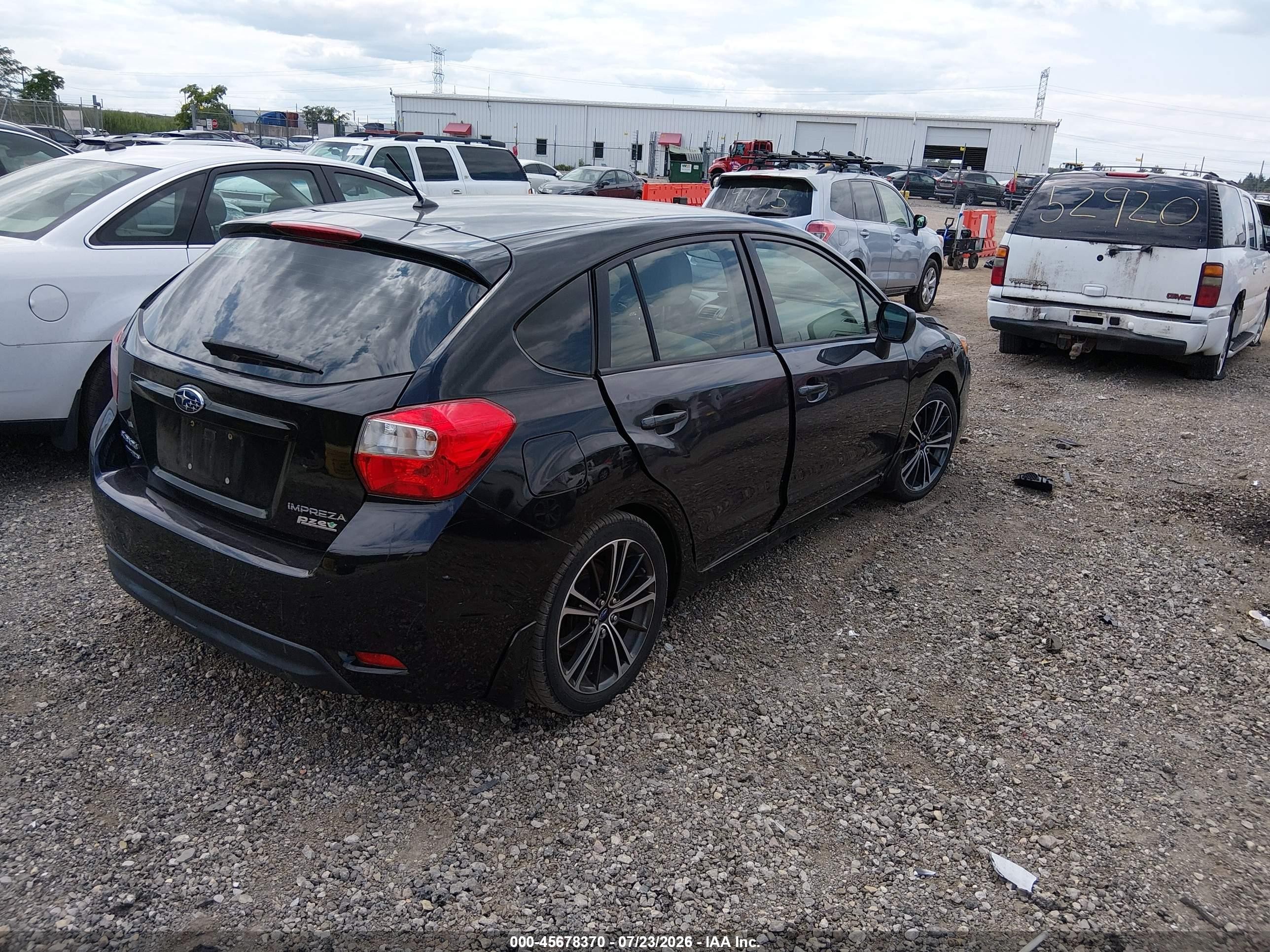2013 Subaru Impreza 2.0i Black vin: JF1GPAA69DH201377