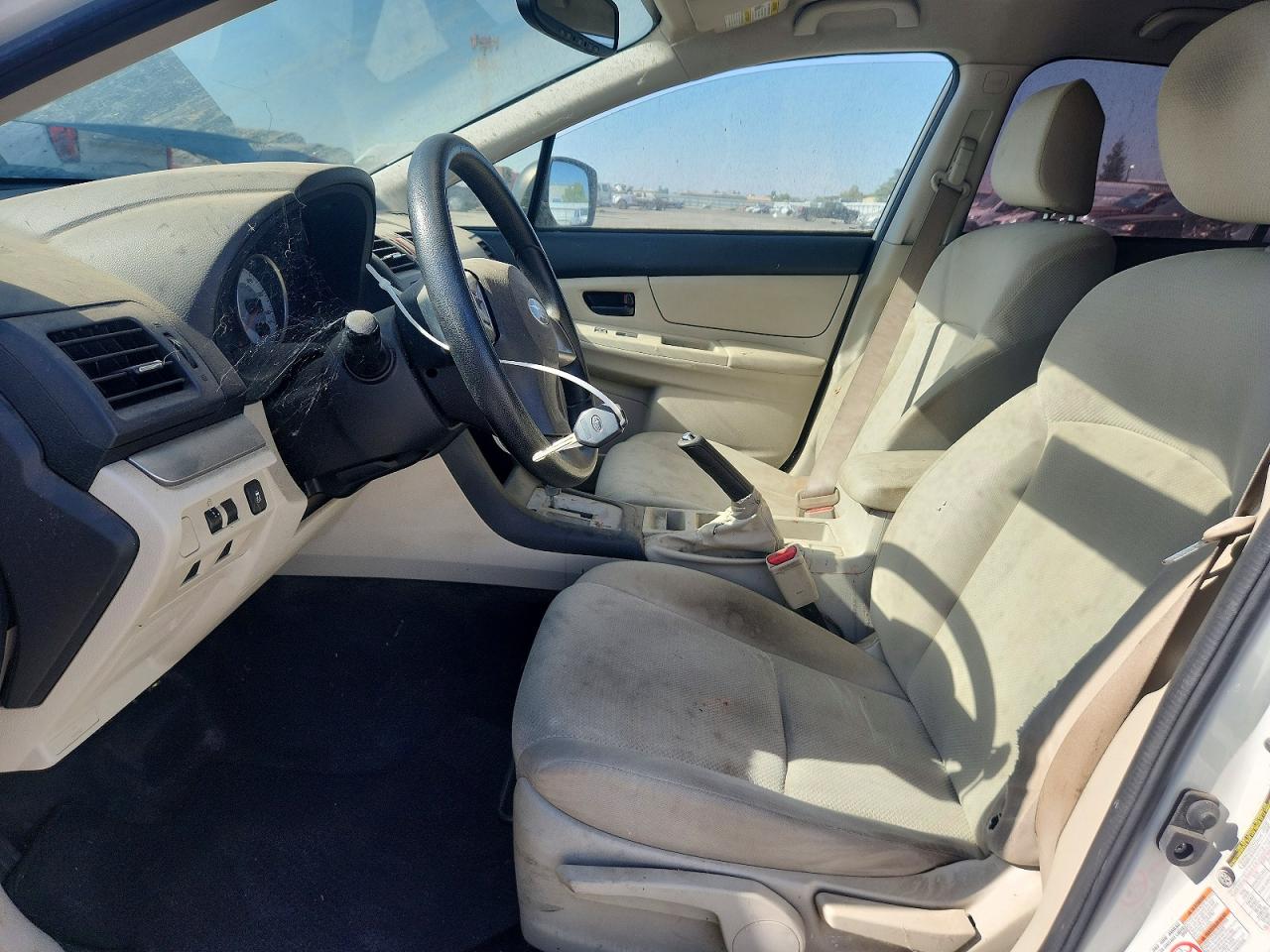 2014 Subaru Impreza White vin: JF1GPAA69E8278316