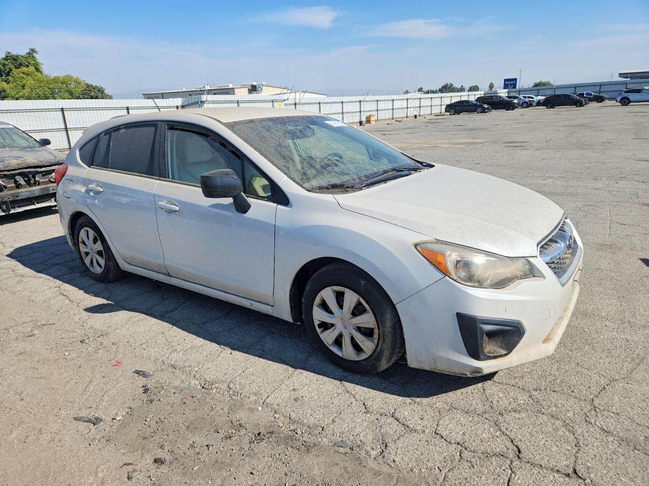 2014 Subaru Impreza White vin: JF1GPAA69E8278316