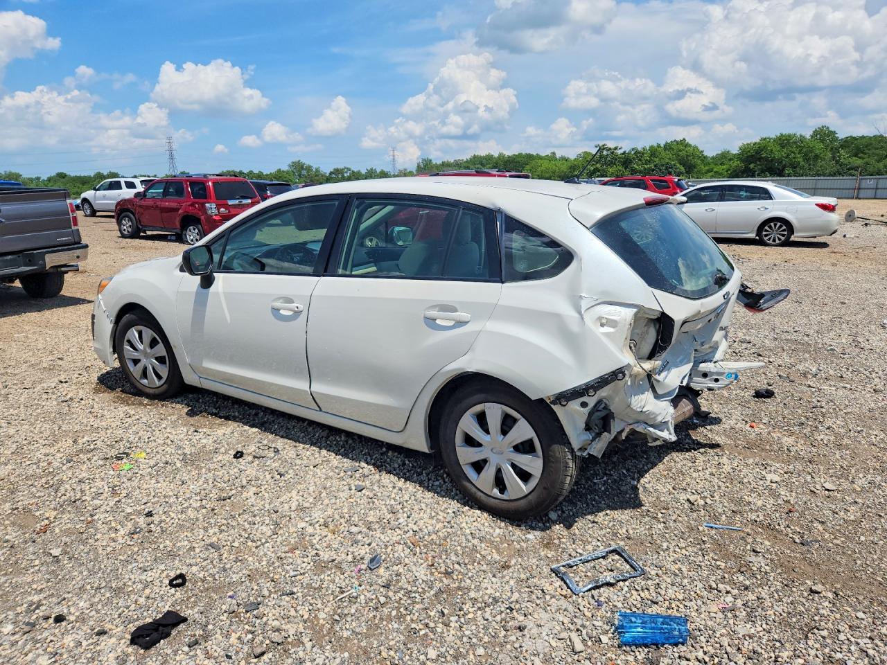 2014 Subaru Impreza White vin: JF1GPAA69E8311332