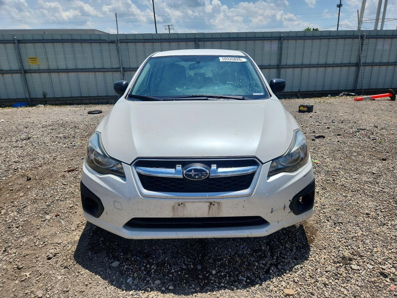 2014 Subaru Impreza White vin: JF1GPAA69E8311332