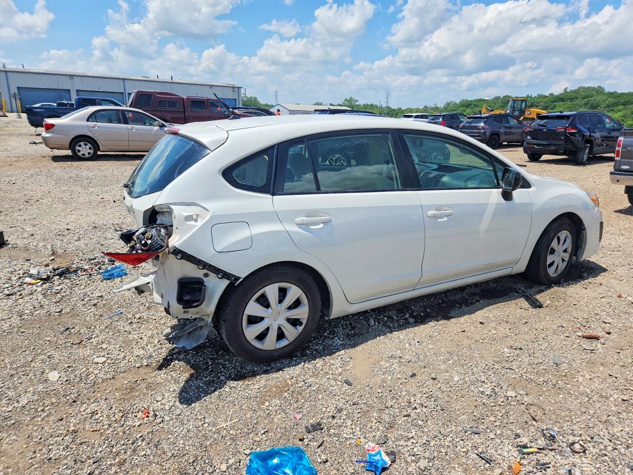 2014 Subaru Impreza White vin: JF1GPAA69E8311332