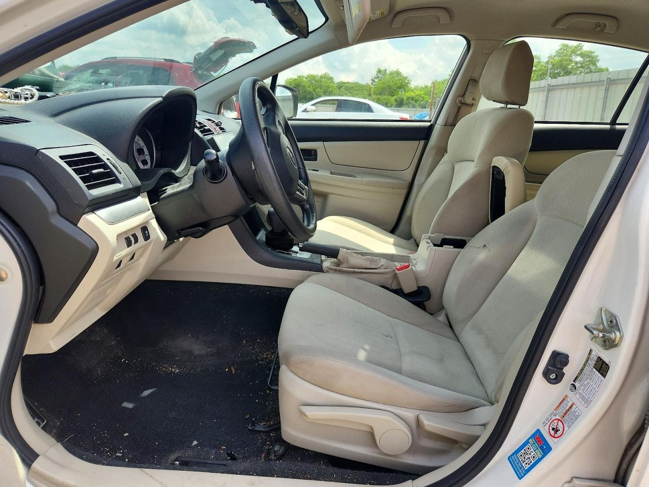2014 Subaru Impreza White vin: JF1GPAA69E8311332
