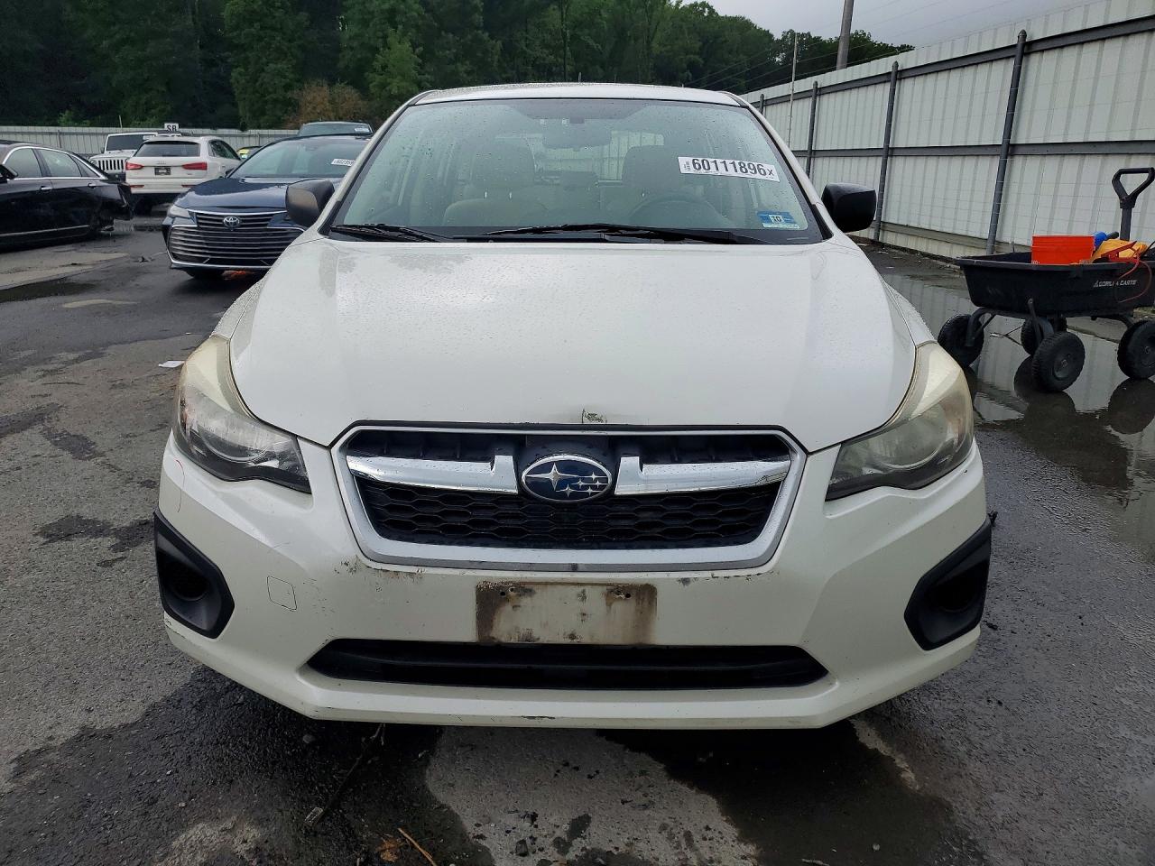 2014 Subaru Impreza White vin: JF1GPAA69E8318099