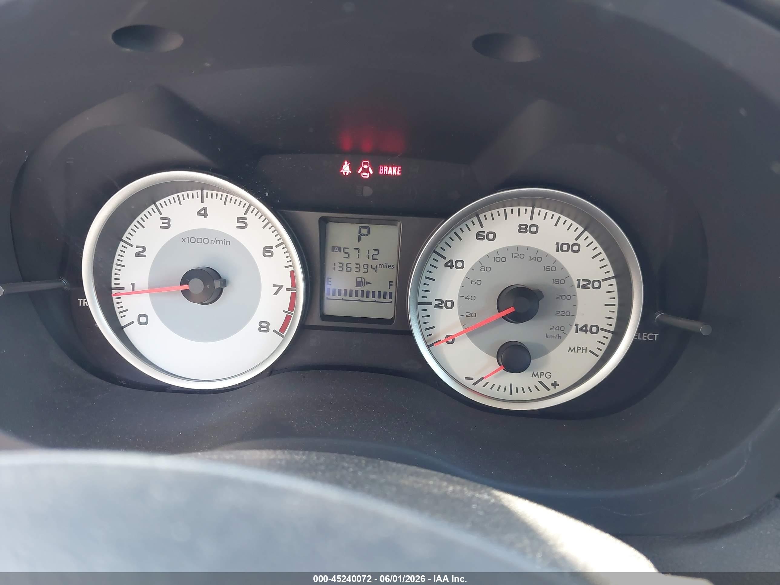 2013 Subaru Impreza 2.0i Burgundy vin: JF1GPAA6XD2889487
