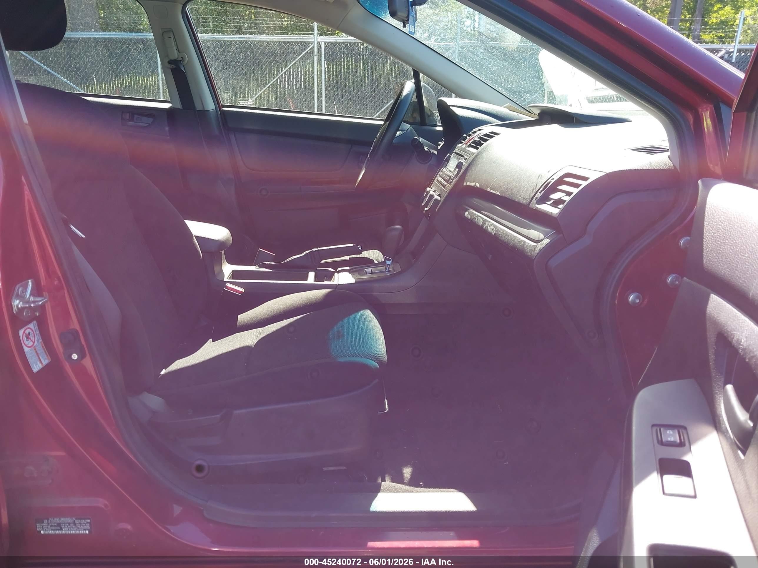 2013 Subaru Impreza 2.0i Burgundy vin: JF1GPAA6XD2889487
