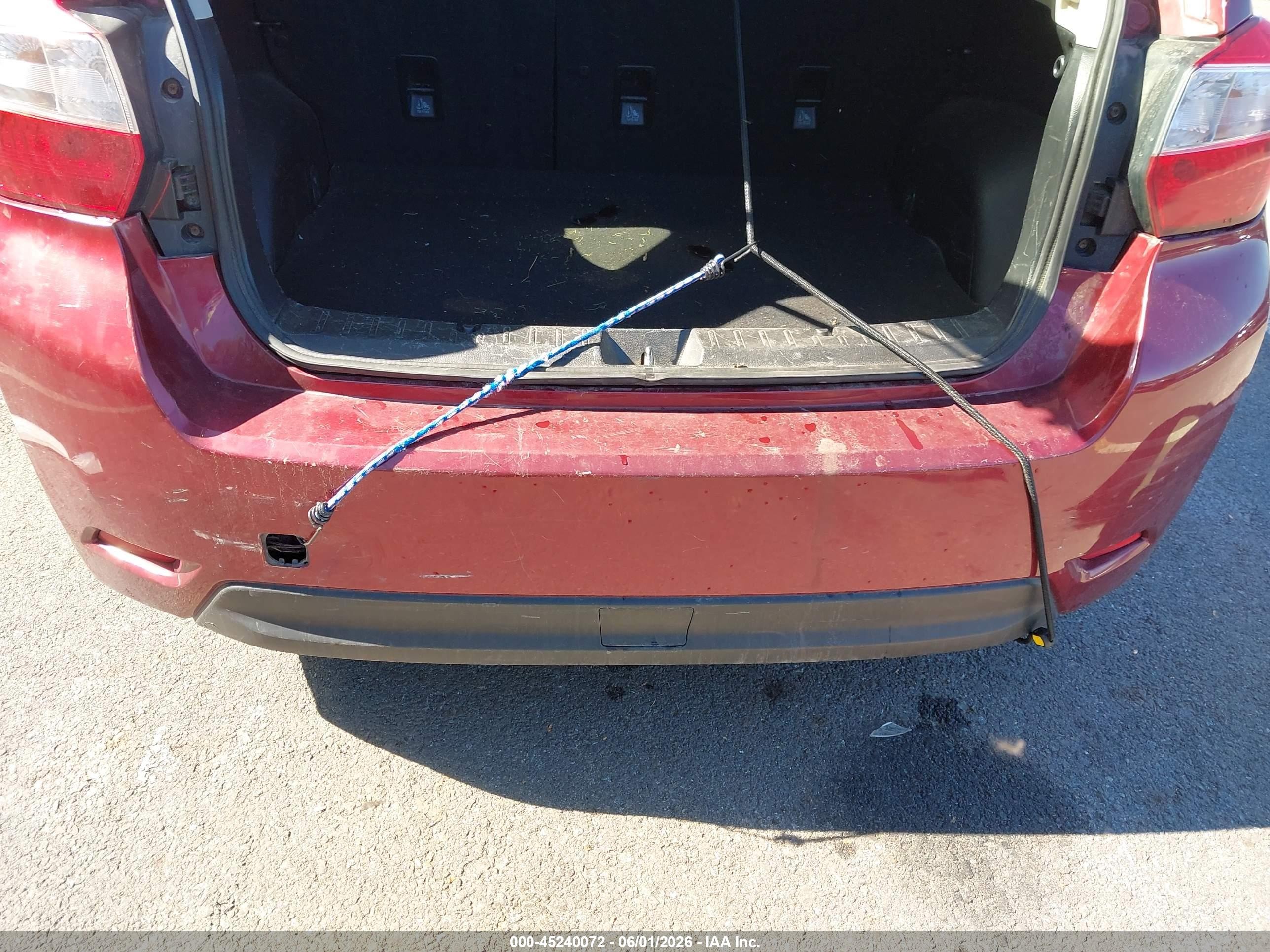 2013 Subaru Impreza 2.0i Burgundy vin: JF1GPAA6XD2889487
