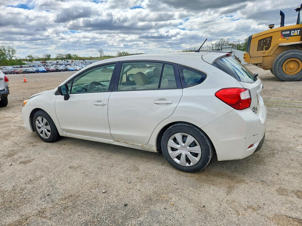 2014 Subaru Impreza White vin: JF1GPAA6XE8298140