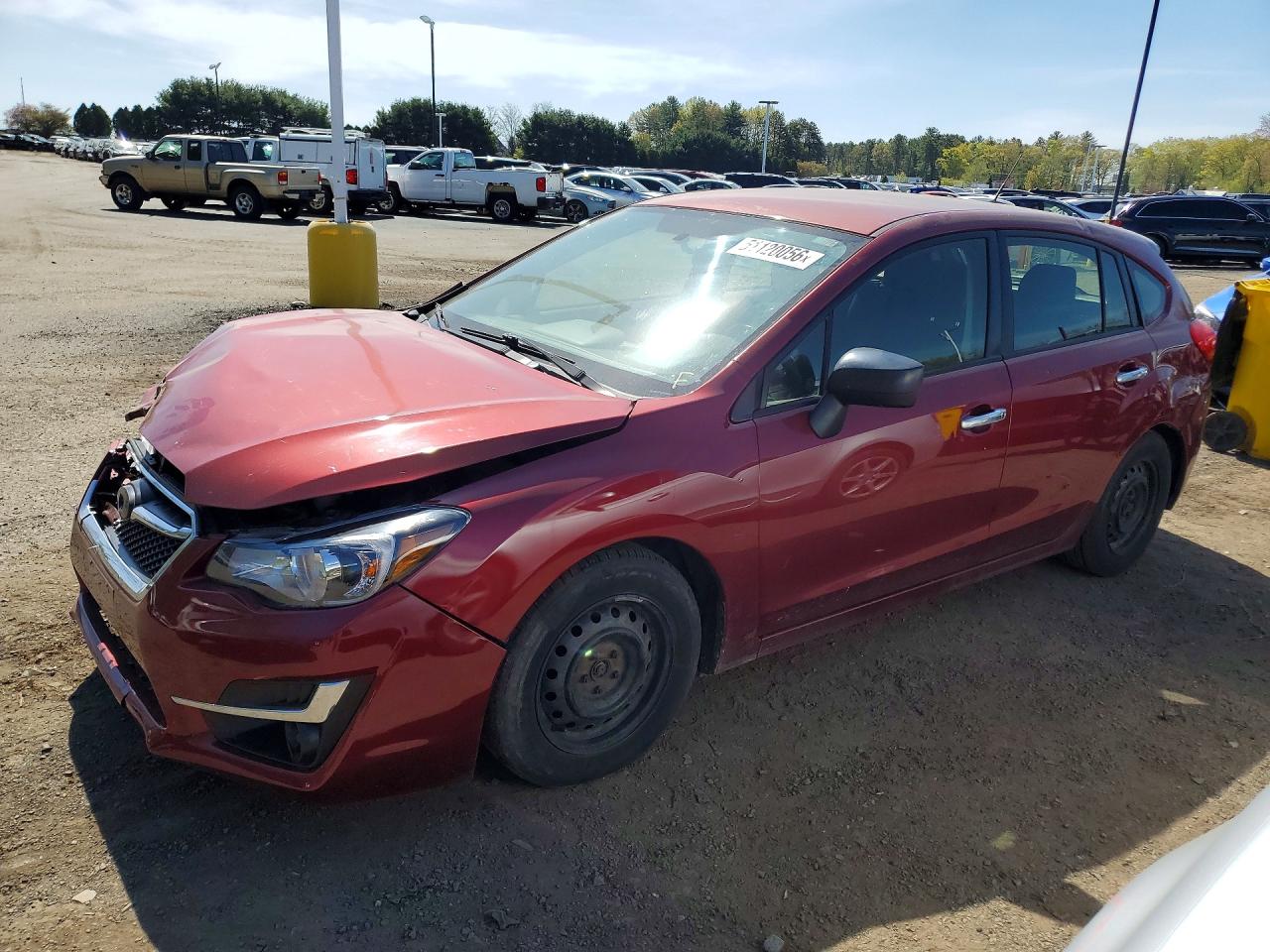 2015 Subaru Impreza Red vin: JF1GPAA6XF8200984