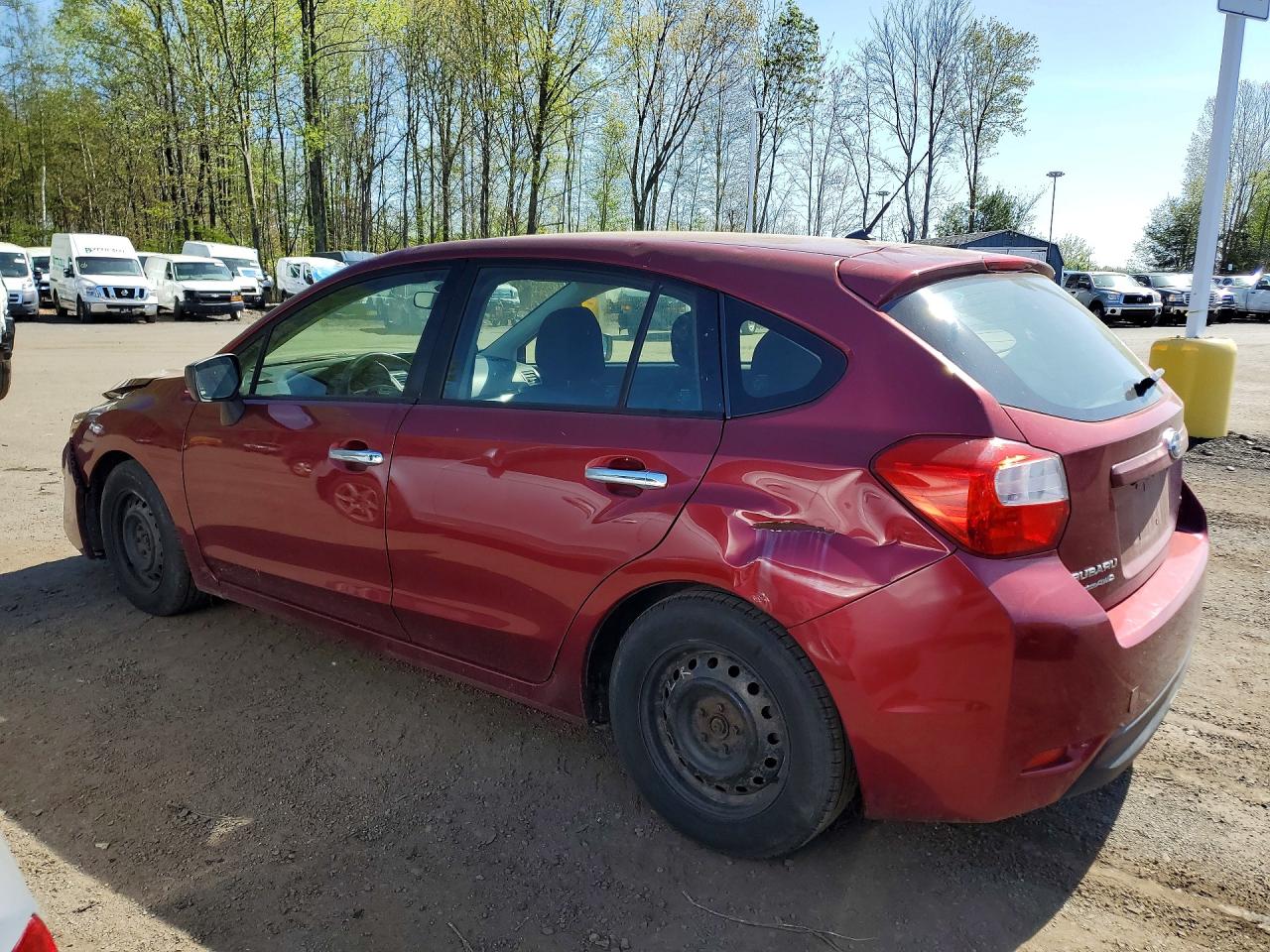 2015 Subaru Impreza Red vin: JF1GPAA6XF8200984