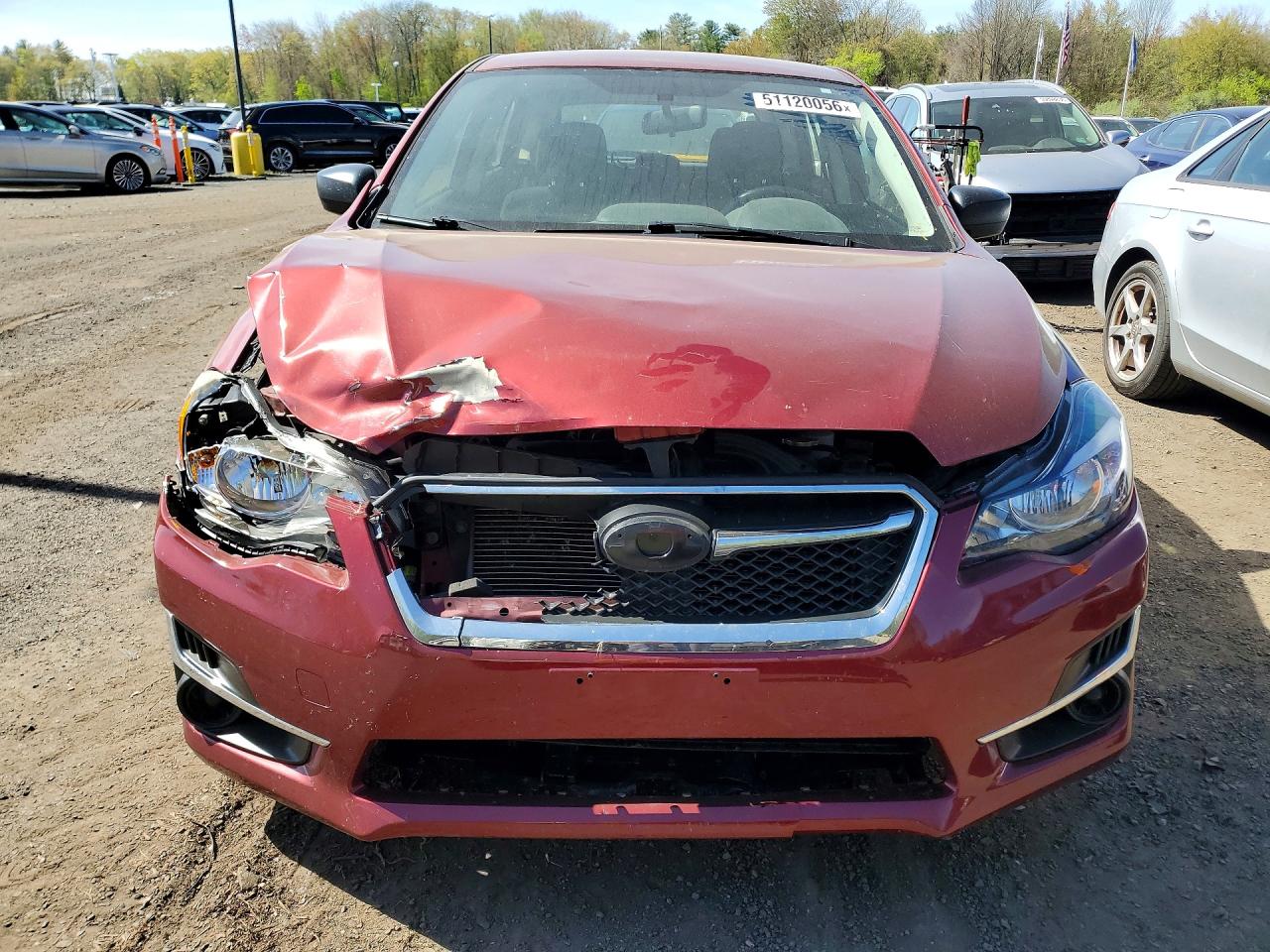 2015 Subaru Impreza Red vin: JF1GPAA6XF8200984