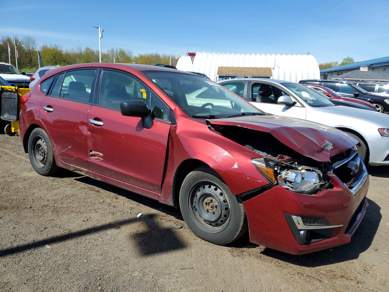 2015 Subaru Impreza Red vin: JF1GPAA6XF8200984