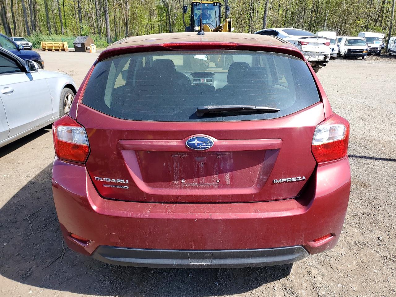 2015 Subaru Impreza Red vin: JF1GPAA6XF8200984