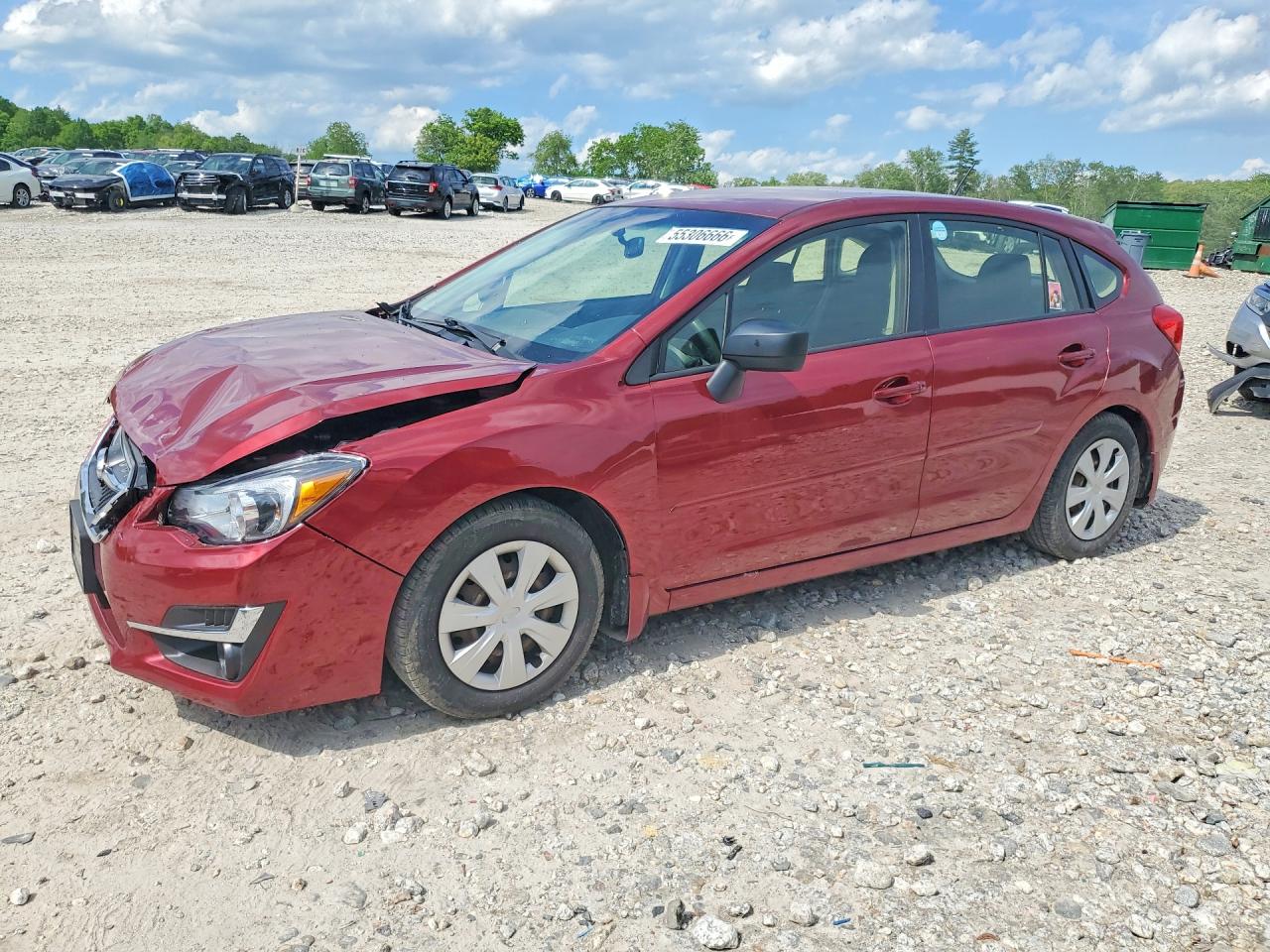 2015 Subaru Impreza Red vin: JF1GPAA6XF8251322