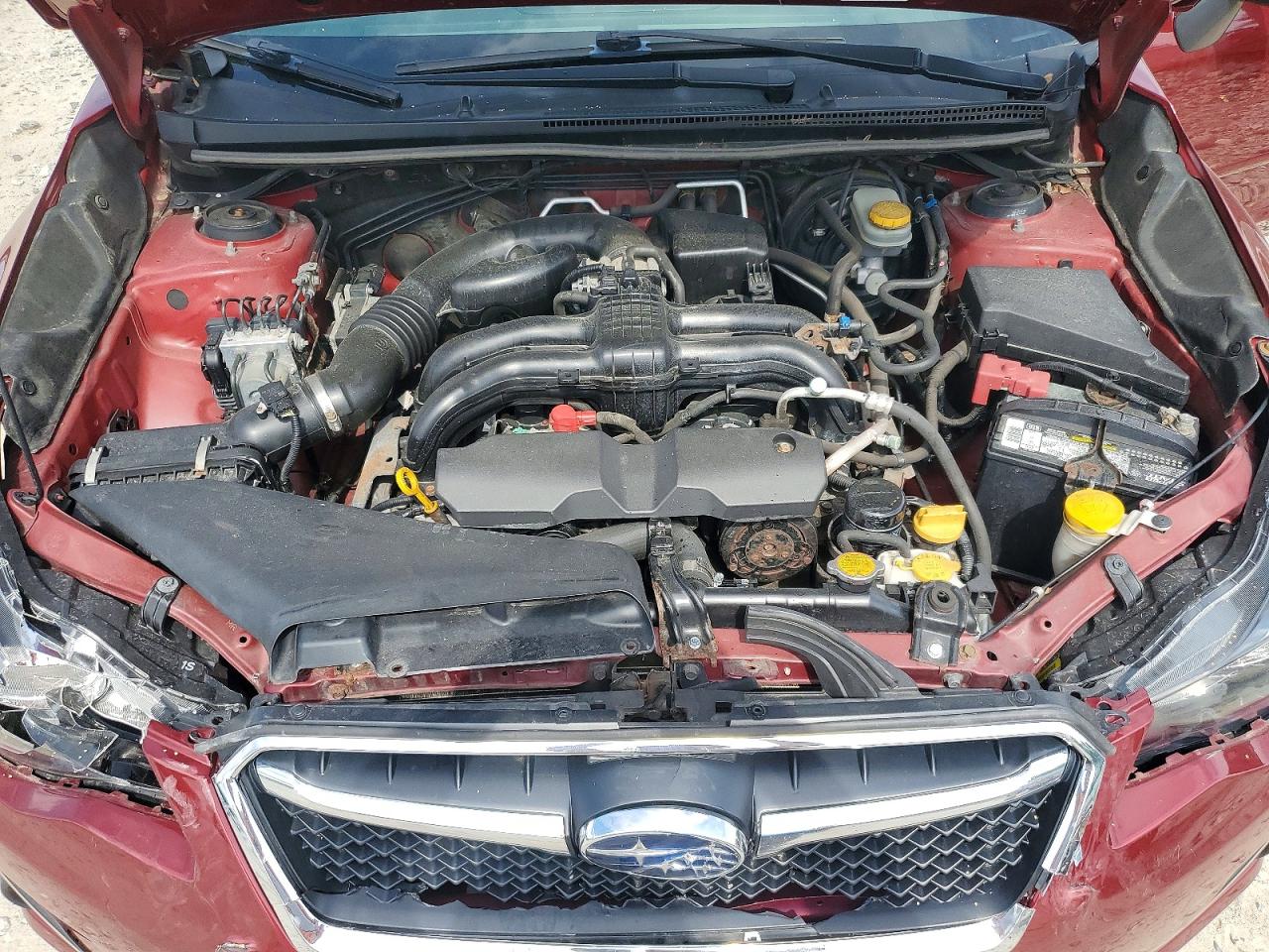 2015 Subaru Impreza Red vin: JF1GPAA6XF8251322