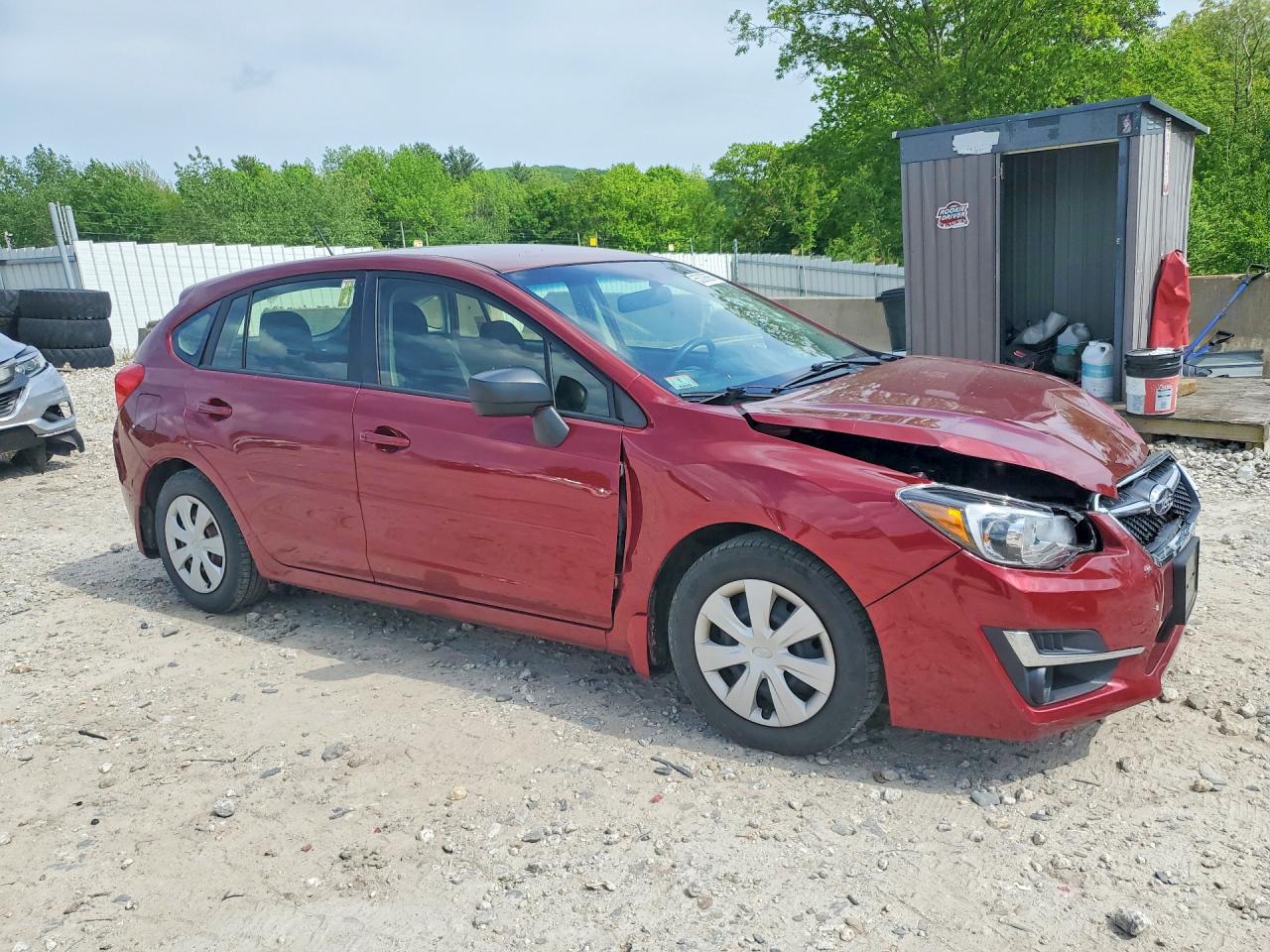 2015 Subaru Impreza Red vin: JF1GPAA6XF8251322