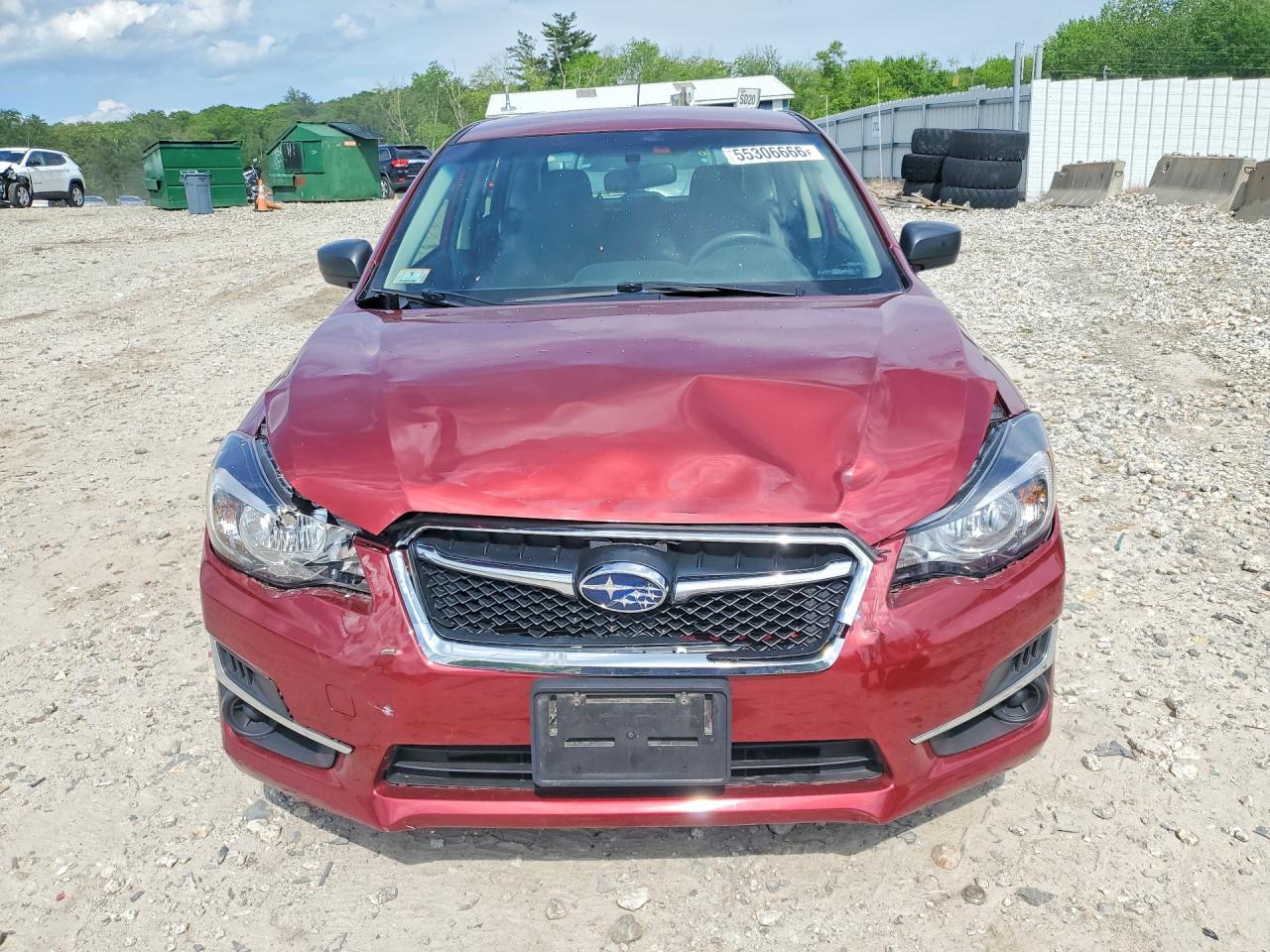 2015 Subaru Impreza Red vin: JF1GPAA6XF8251322