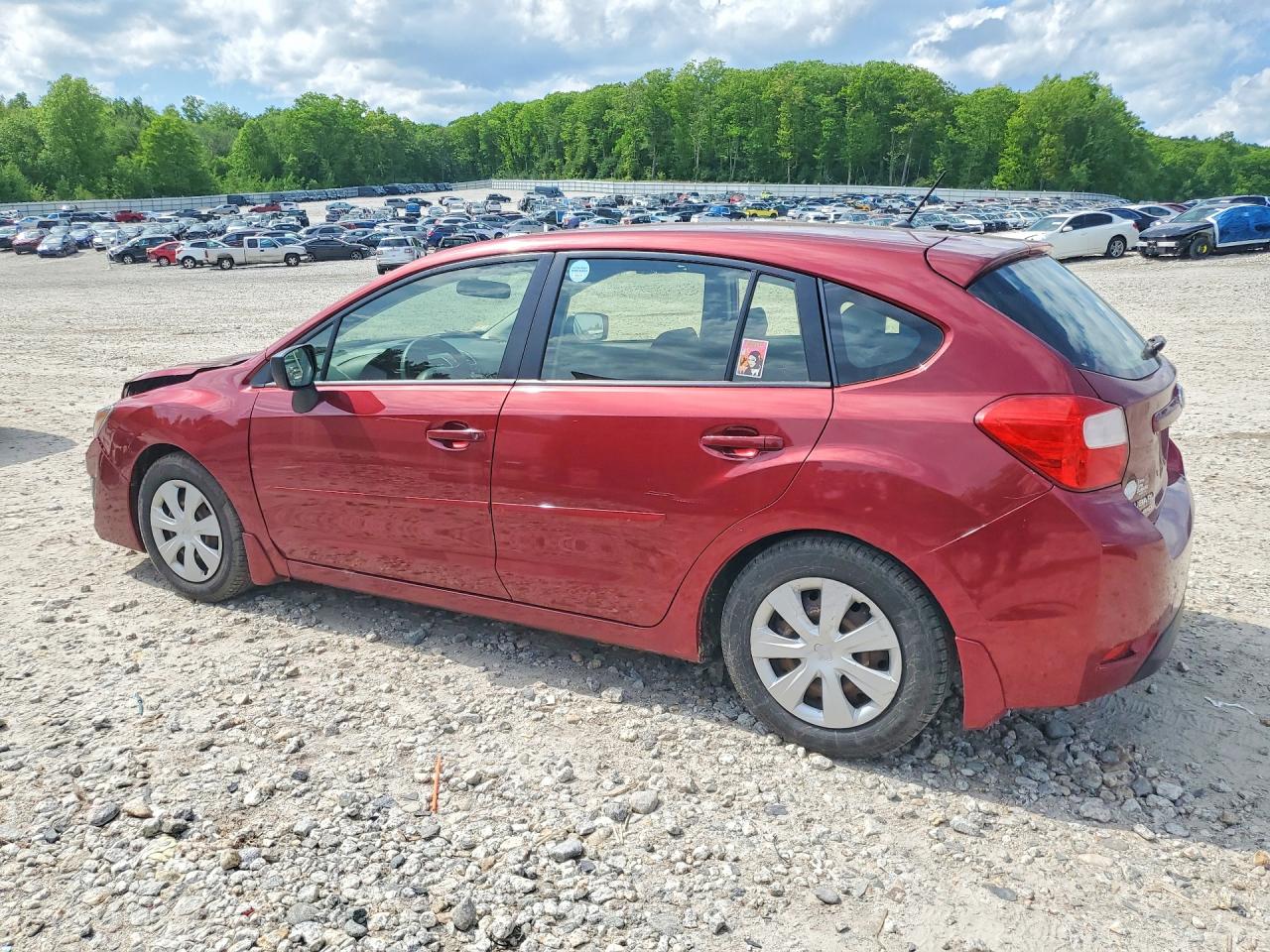 2015 Subaru Impreza Red vin: JF1GPAA6XF8251322