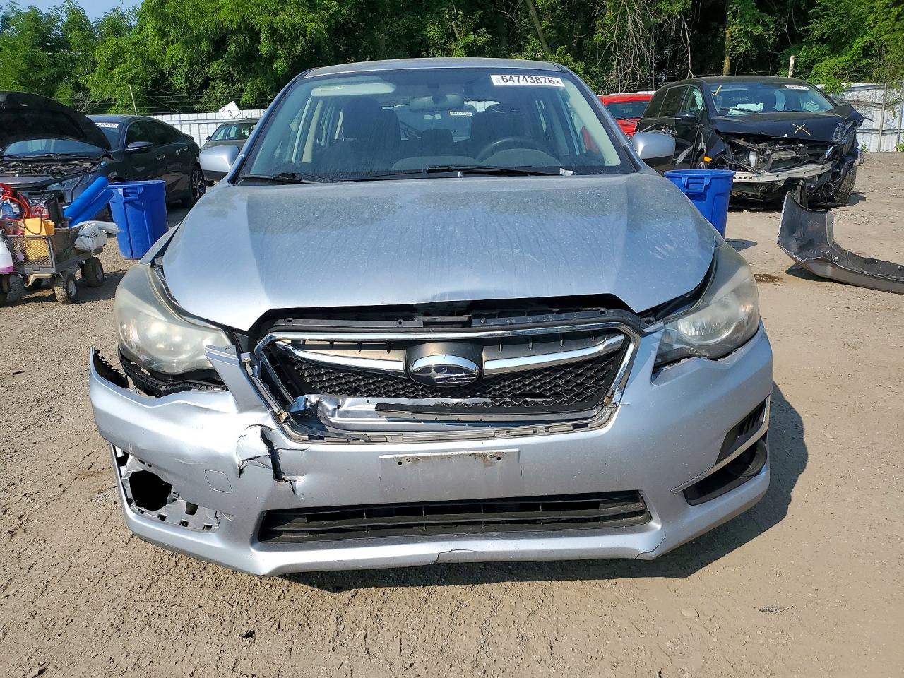 2015 Subaru Impreza Серебряный vin: JF1GPAA6XF8279511