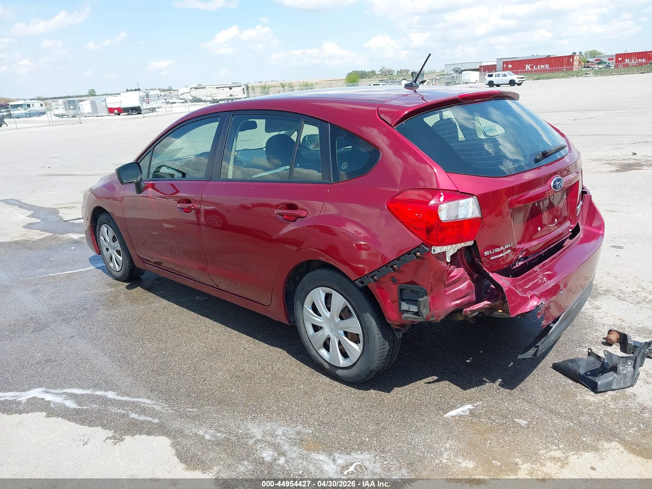 2015 Subaru Impreza 2.0i Red vin: JF1GPAA6XFH200368