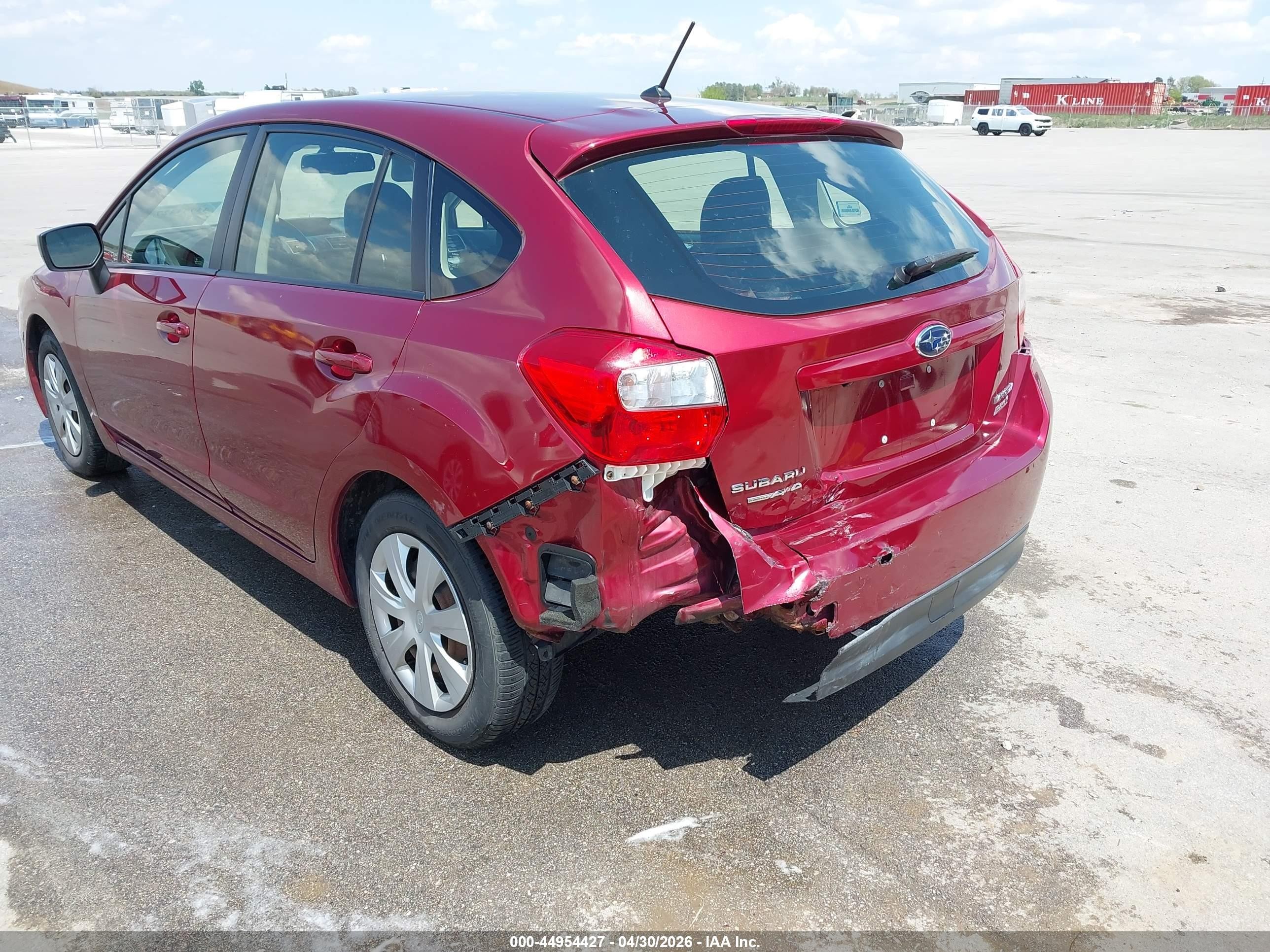 2015 Subaru Impreza 2.0i Red vin: JF1GPAA6XFH200368