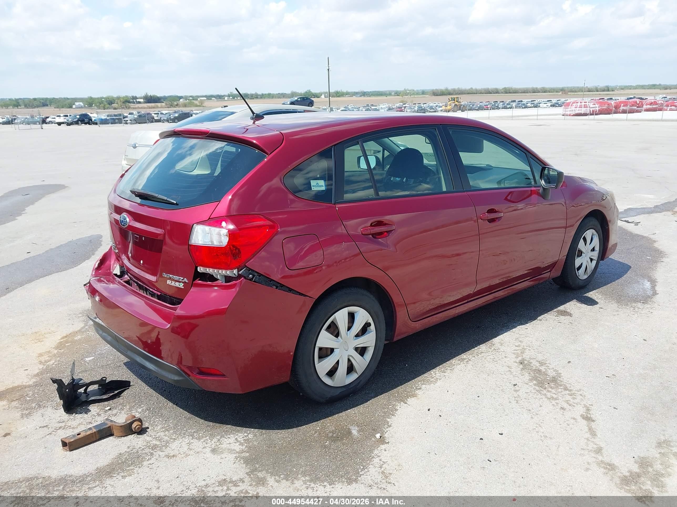 2015 Subaru Impreza 2.0i Red vin: JF1GPAA6XFH200368