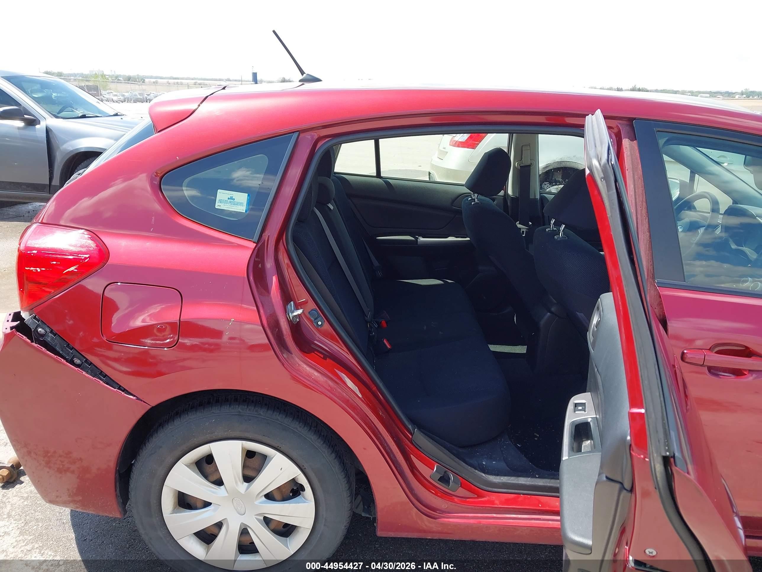 2015 Subaru Impreza 2.0i Red vin: JF1GPAA6XFH200368