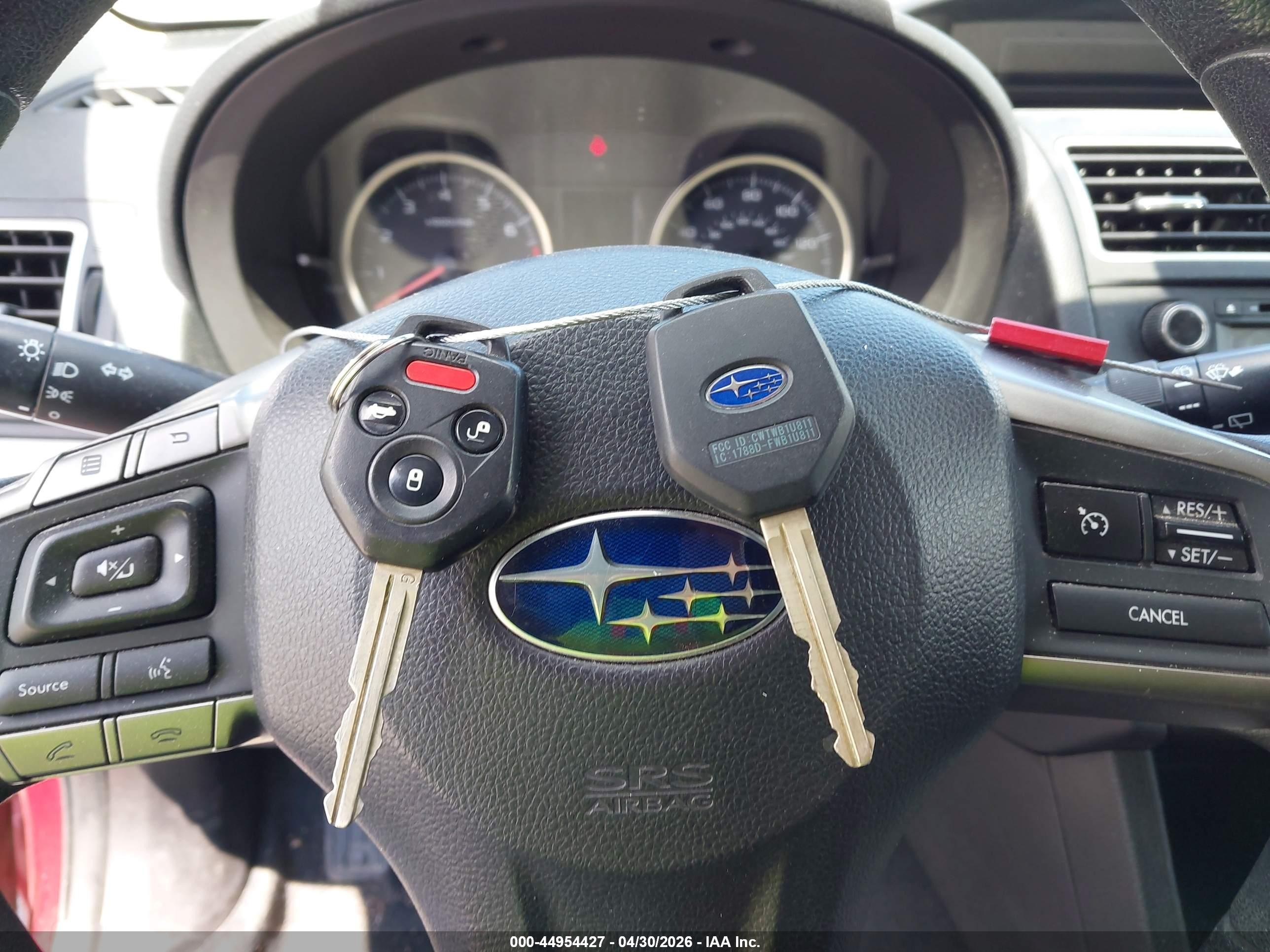 2015 Subaru Impreza 2.0i Red vin: JF1GPAA6XFH200368