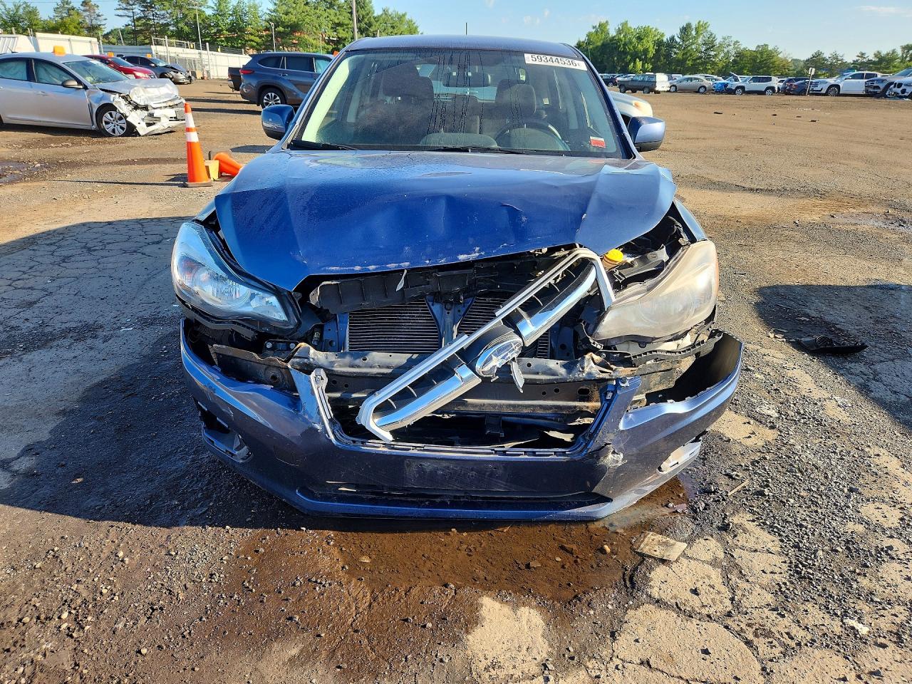 2013 Subaru Impreza Premium Blue vin: JF1GPAB60D2890534