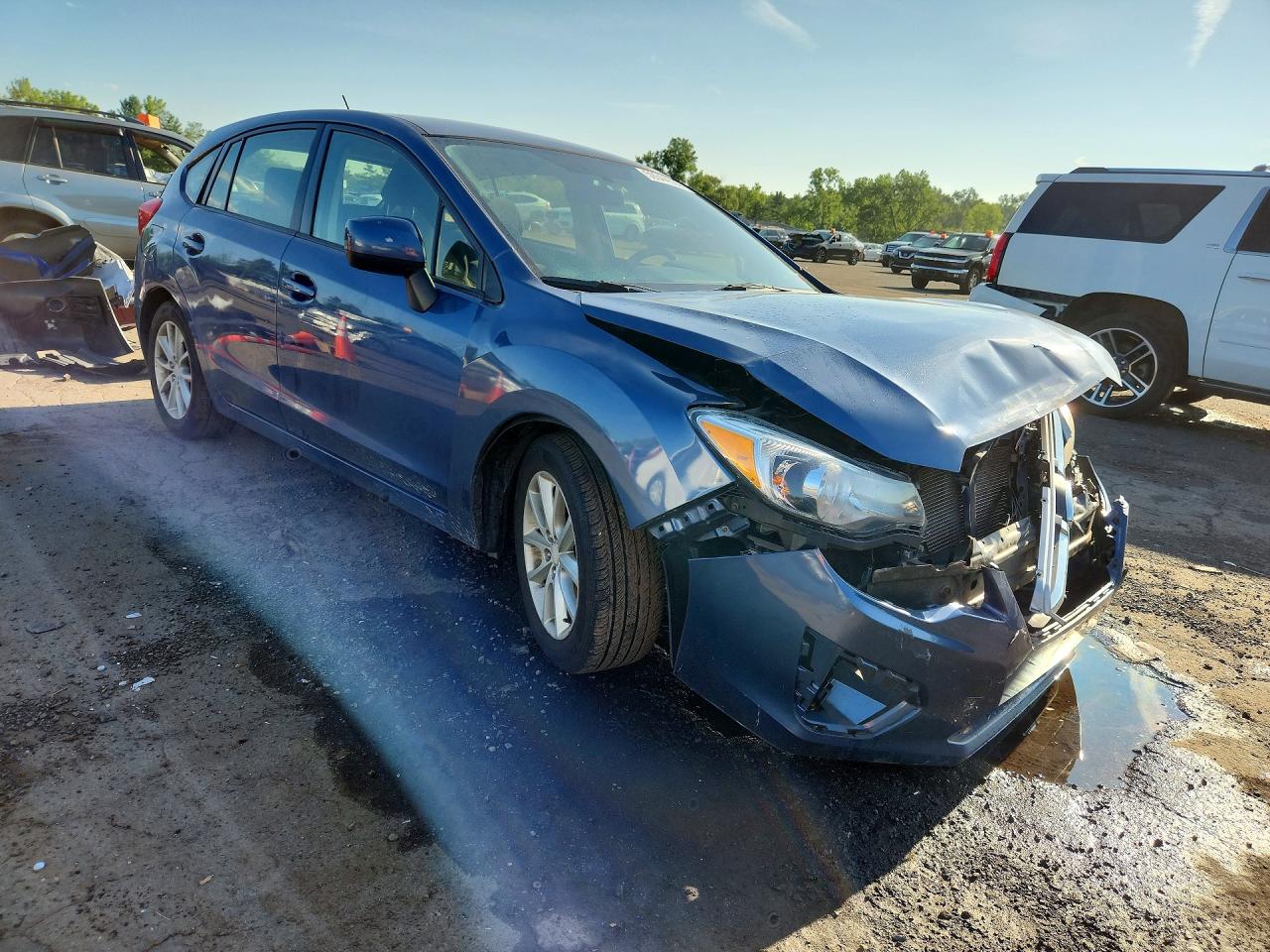 2013 Subaru Impreza Premium Blue vin: JF1GPAB60D2890534
