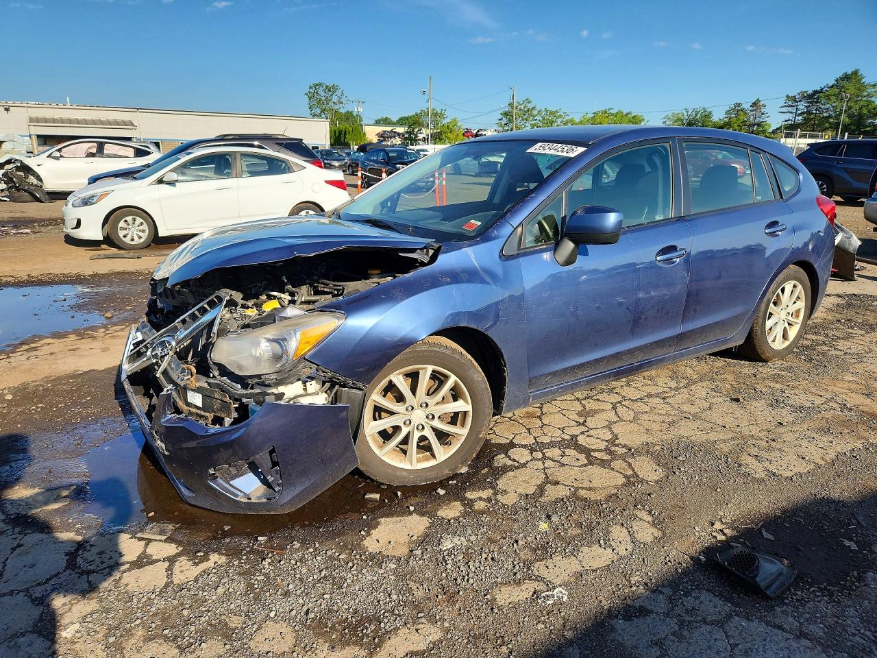 2013 Subaru Impreza Premium Blue vin: JF1GPAB60D2890534