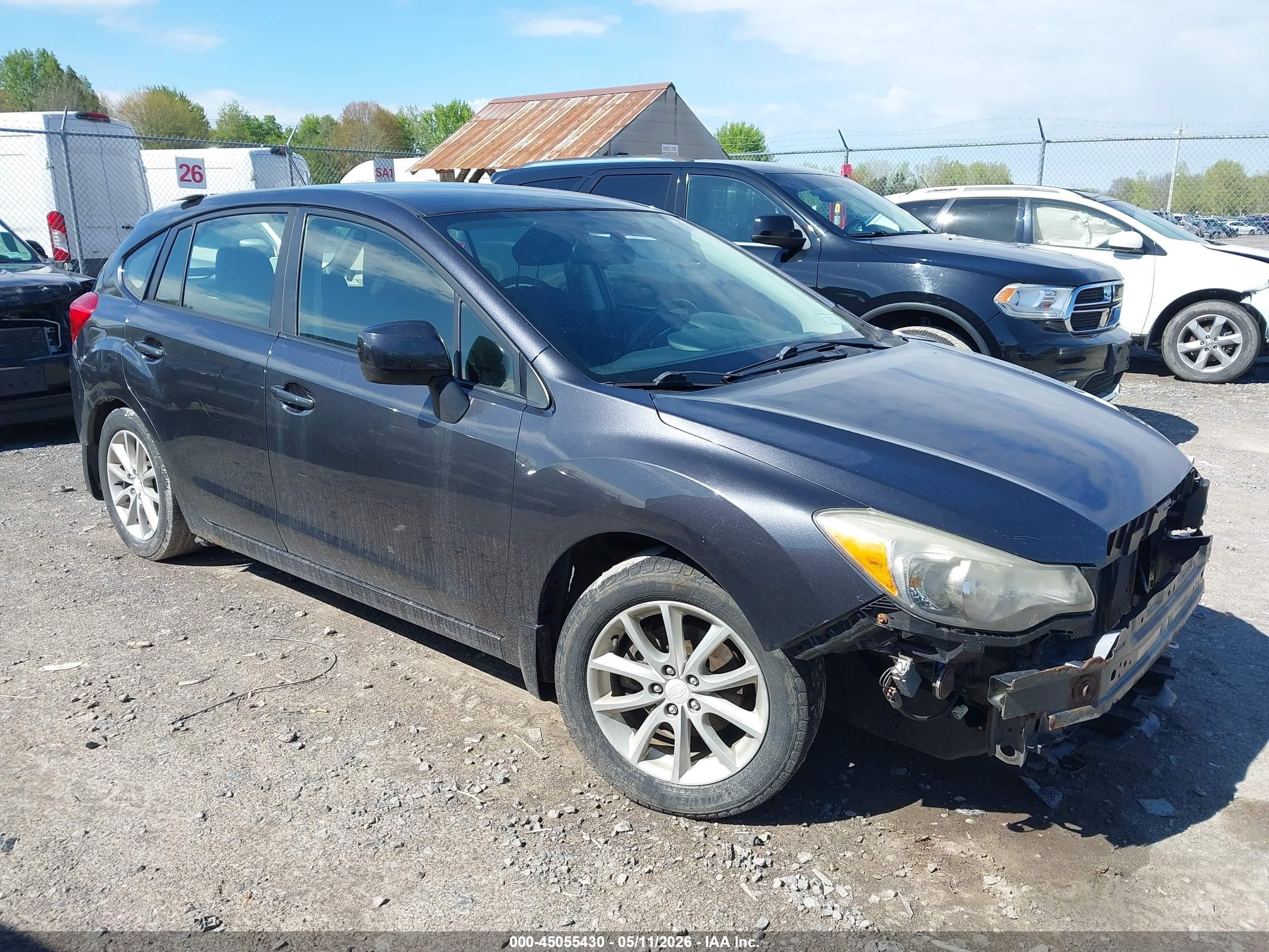2014 Subaru Impreza 2.0i Premium Gray vin: JF1GPAB62E8266359