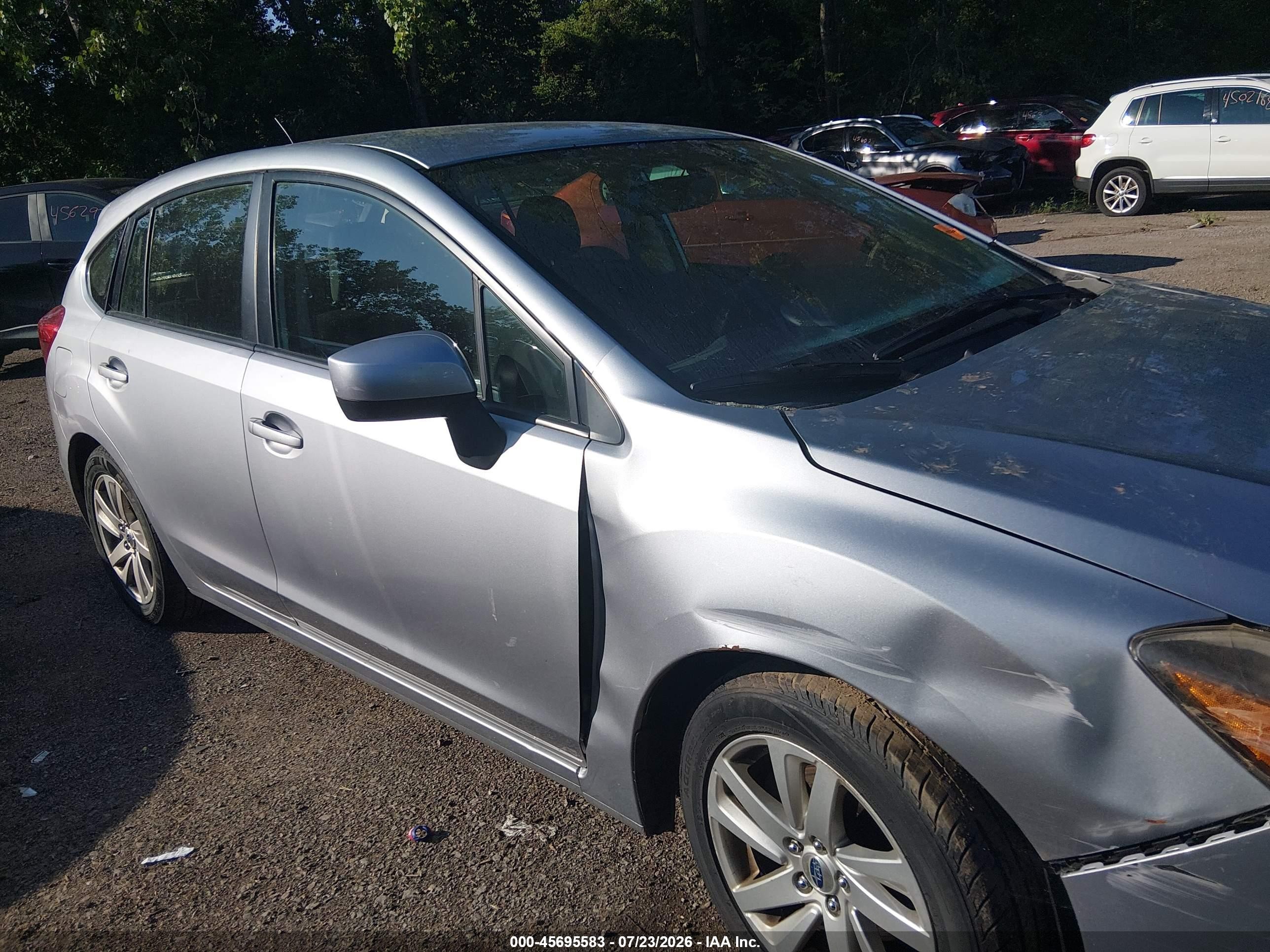 2016 Subaru Impreza 2.0i Premium Silver vin: JF1GPAB62G8272018