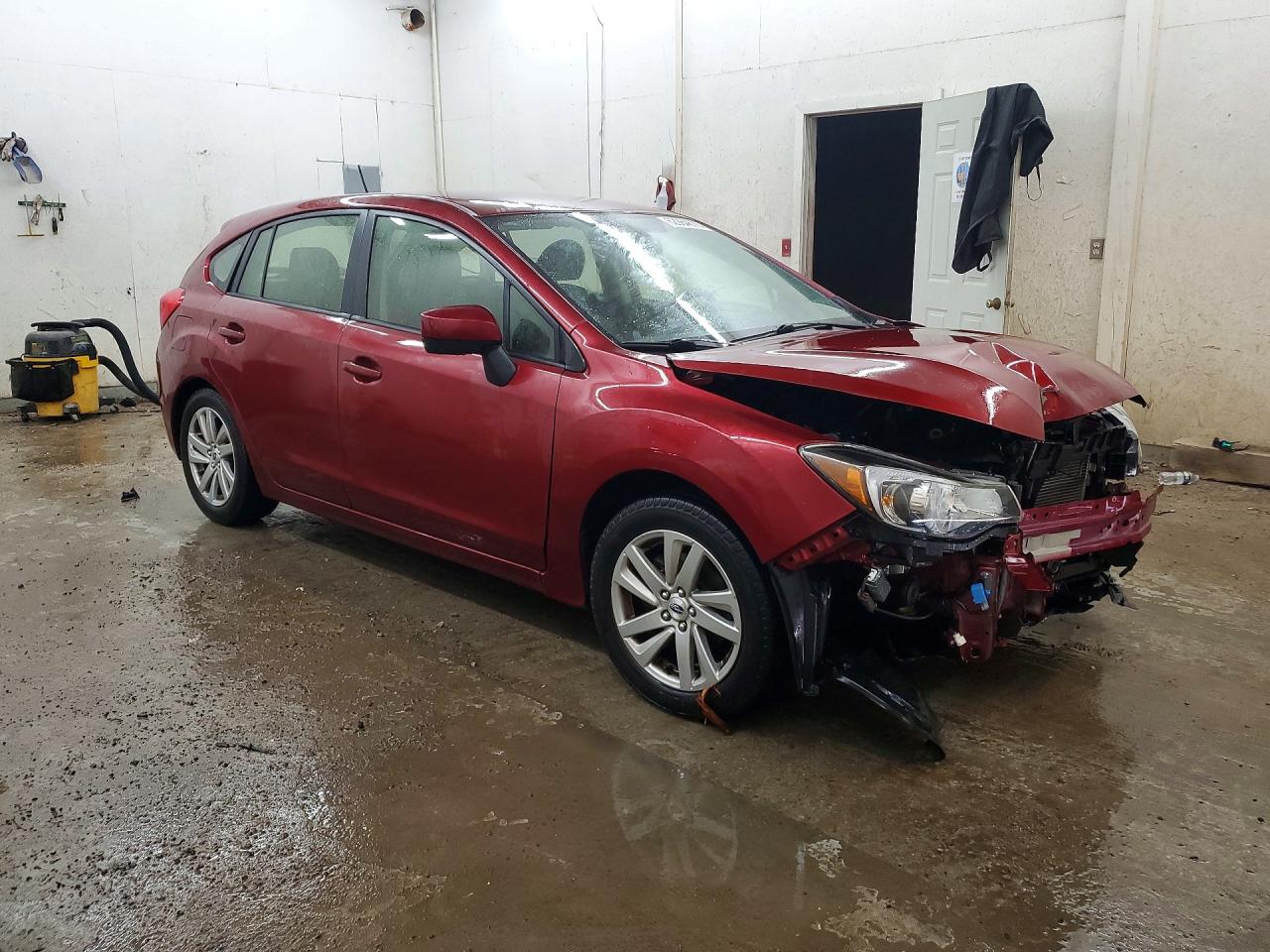 2016 Subaru Impreza Premium Maroon vin: JF1GPAB66G8326243