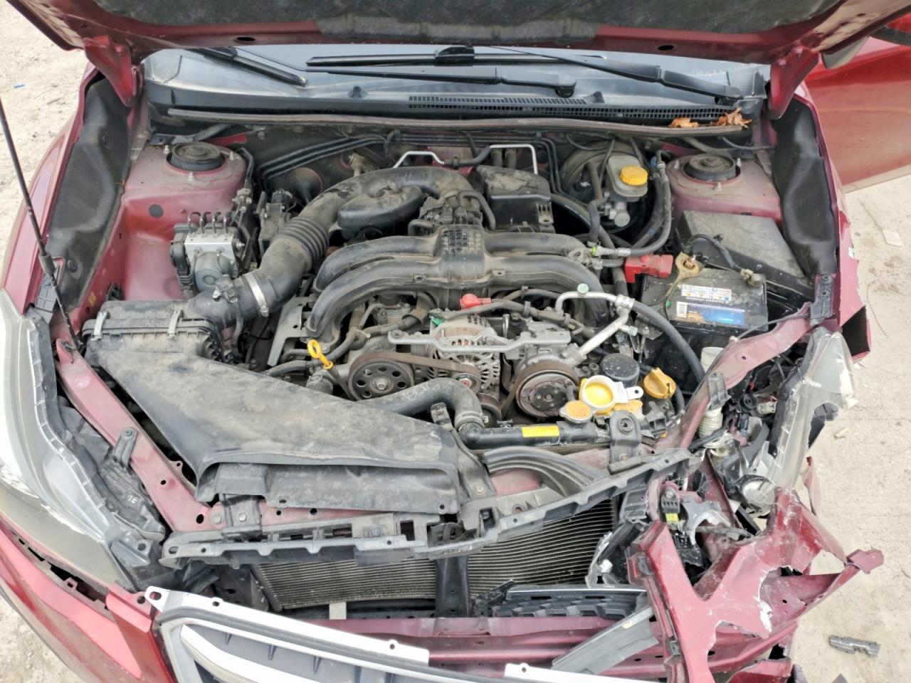 2012 Subaru Impreza Premium Burgundy vin: JF1GPAB67CH245178